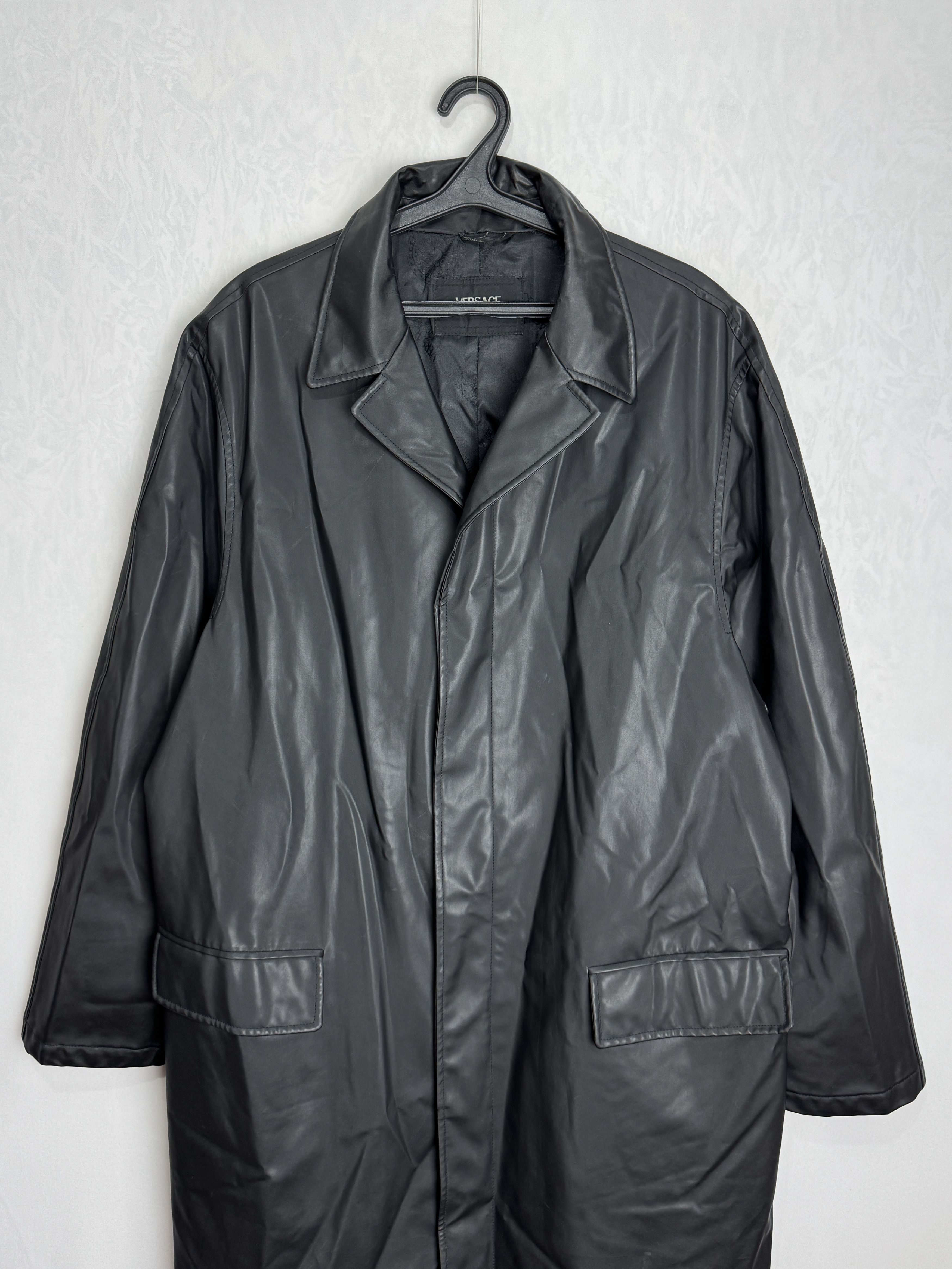 Versace VERSACE CLASSIC V2 vintage men’s oversized faux leather coat Size US XXL / EU 58 / 5 - 10 Thumbnail