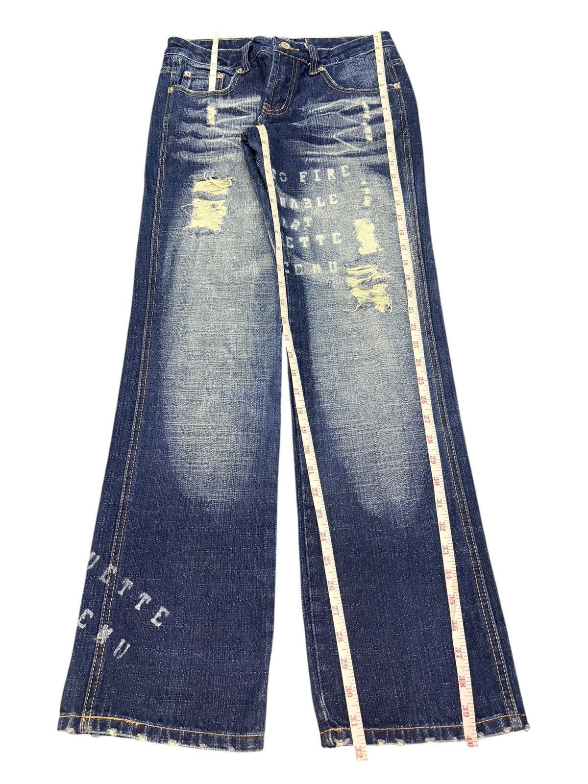 Affliction Chovette Punk Style Distressed Jeans Like Number Nine Size 29" - 7 Thumbnail