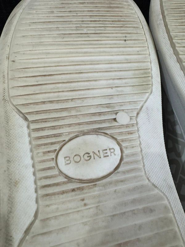 Bogner Bogner Milan Monogram White Leather Low Top Sneakers 42 Size US 9 / EU 42 - 12 Thumbnail