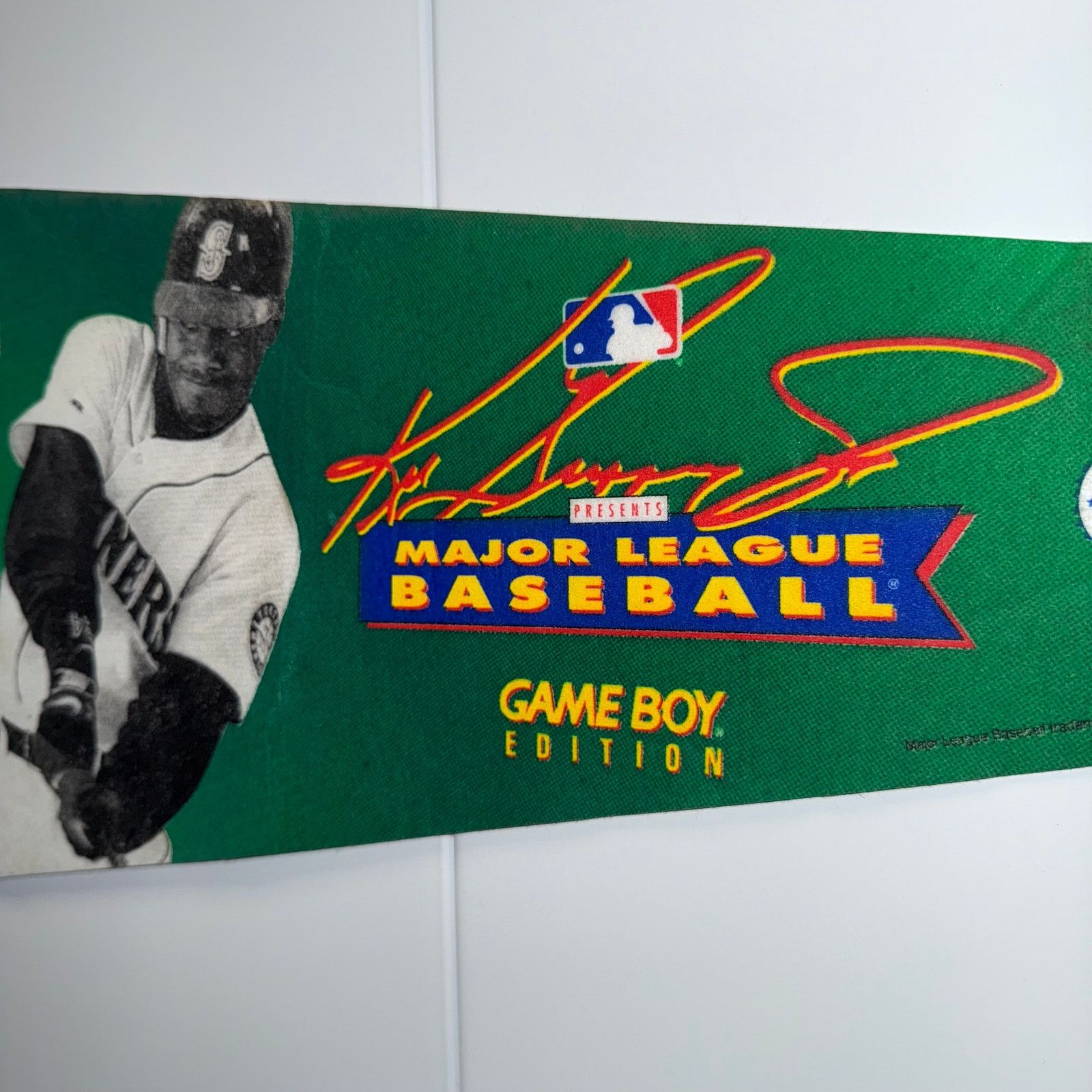 Nintendo Ken Griffey Jr MLB Game Boy Pennant Nintendo Mariners 1997 Size ONE SIZE - 1 Thumbnail