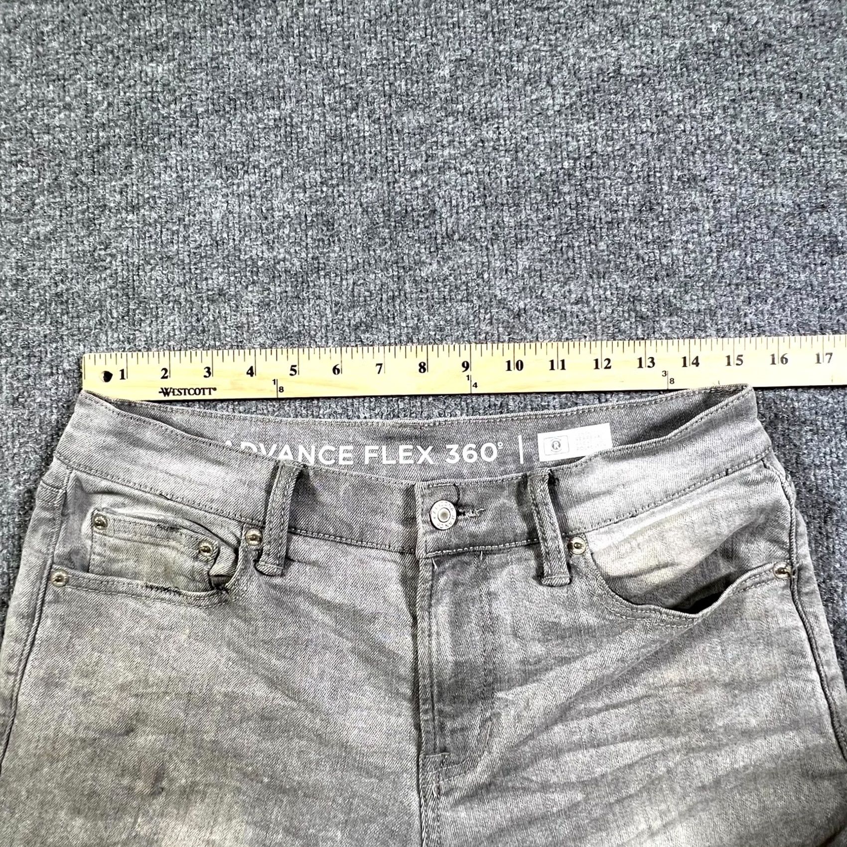 Vintage Arizona Jeans Mens 30x30 Gray Denim Cotton Skinny Leg Outdoor Size US 30 / EU 46 - 7 Thumbnail