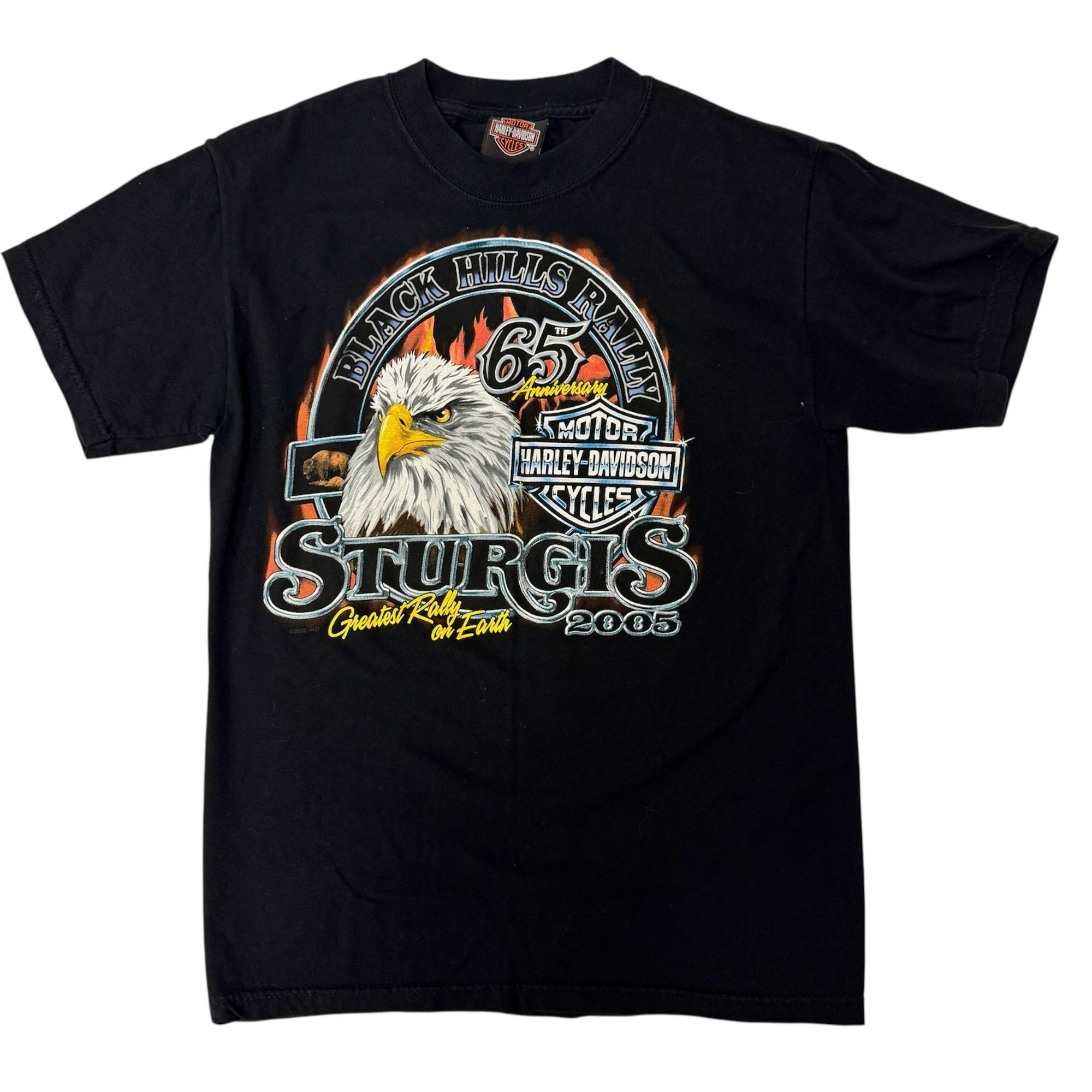 Harley Davidson NOS 2005 Black Hills Rally 65th Anniversary Biker STRUGIS T Size US S / EU 44-46 / 1 - 3 Thumbnail