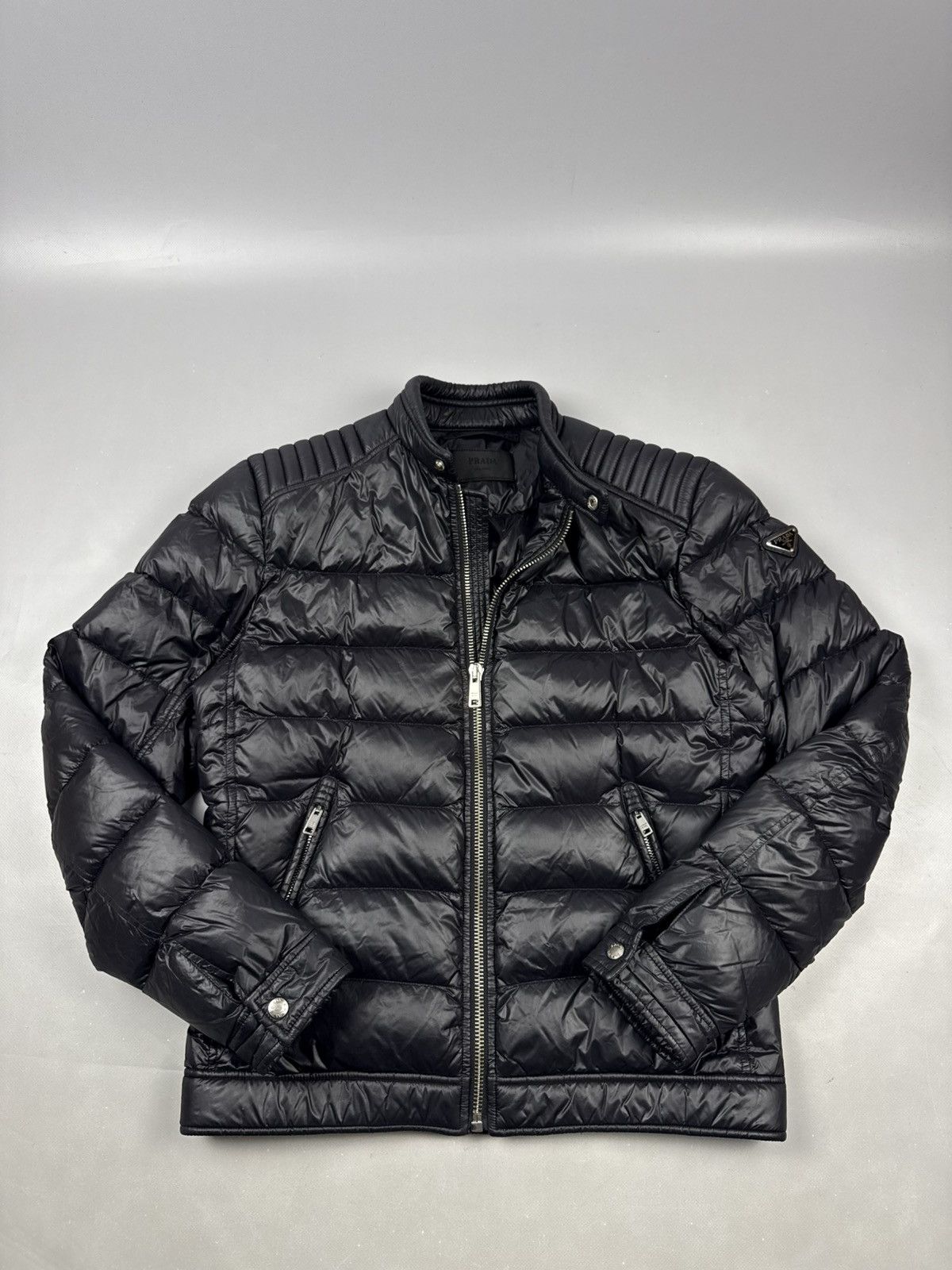 Prada Prada Black Puffer Jacket Winter Outerwear size M Size US M / EU 48-50 / 2 - 4 Thumbnail