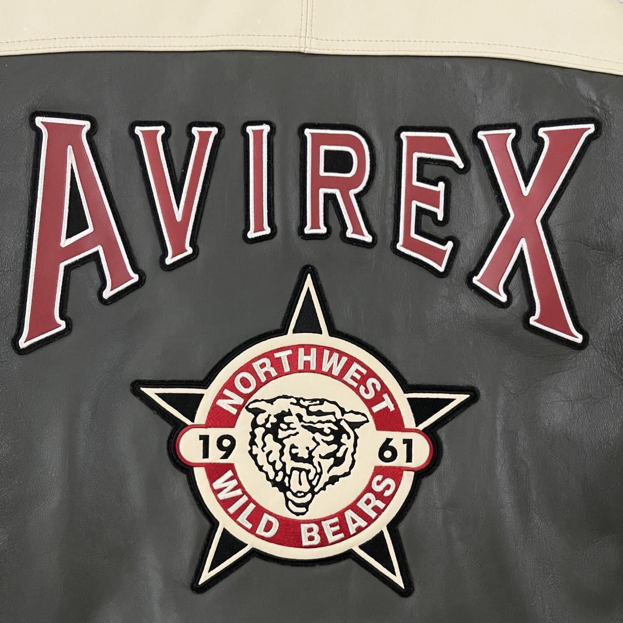 Avirex Avirex North West Wildbears Leather Varsity Jacket Size US XL / EU 56 / 4 - 4 Thumbnail