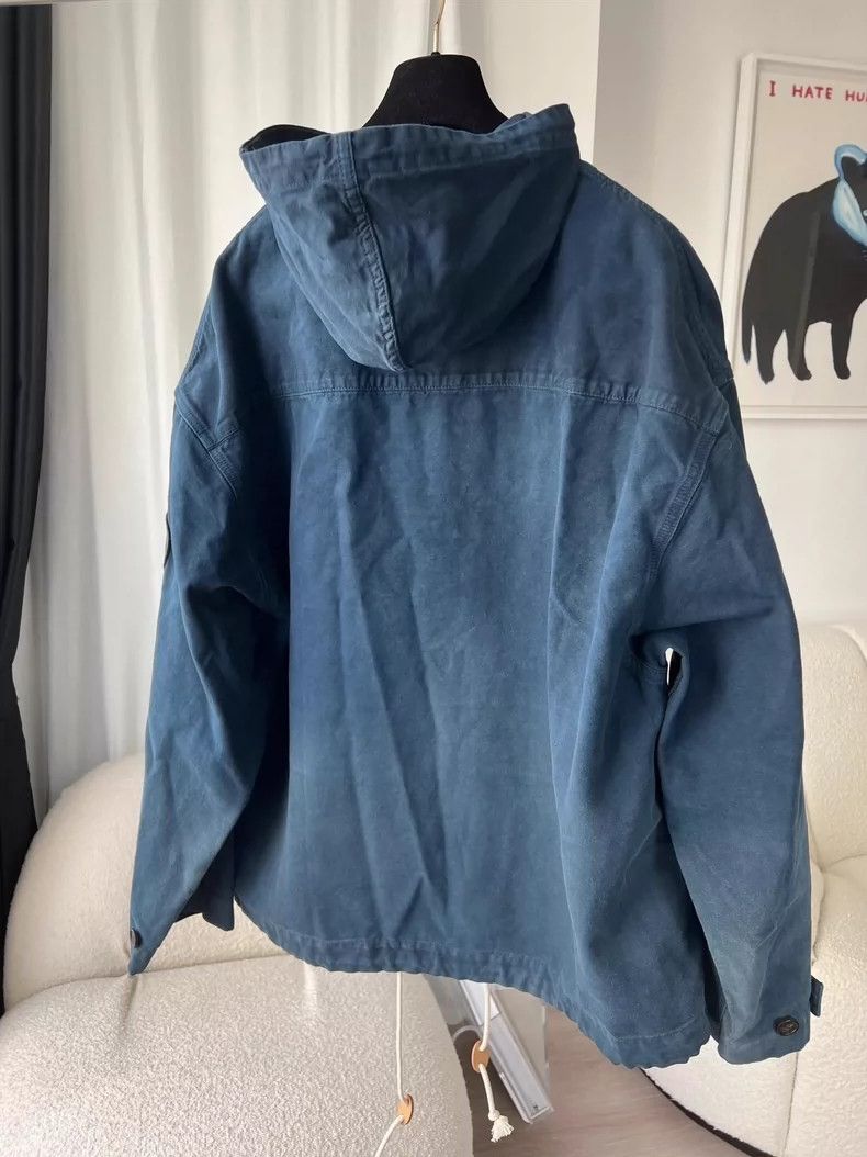 Loewe LOEWE Make a vintage blue hooded pull cord trench coat Size US S / EU 44-46 / 1 - 2 Thumbnail