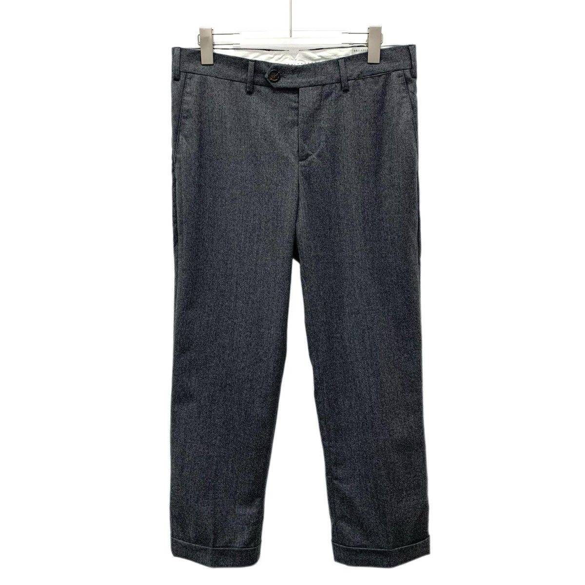 Brunello Cucinelli Brunello Cucinelli Dark Grey Wool Casual Suit Pants K26WX Size US 32 / EU 48 - 1 Thumbnail