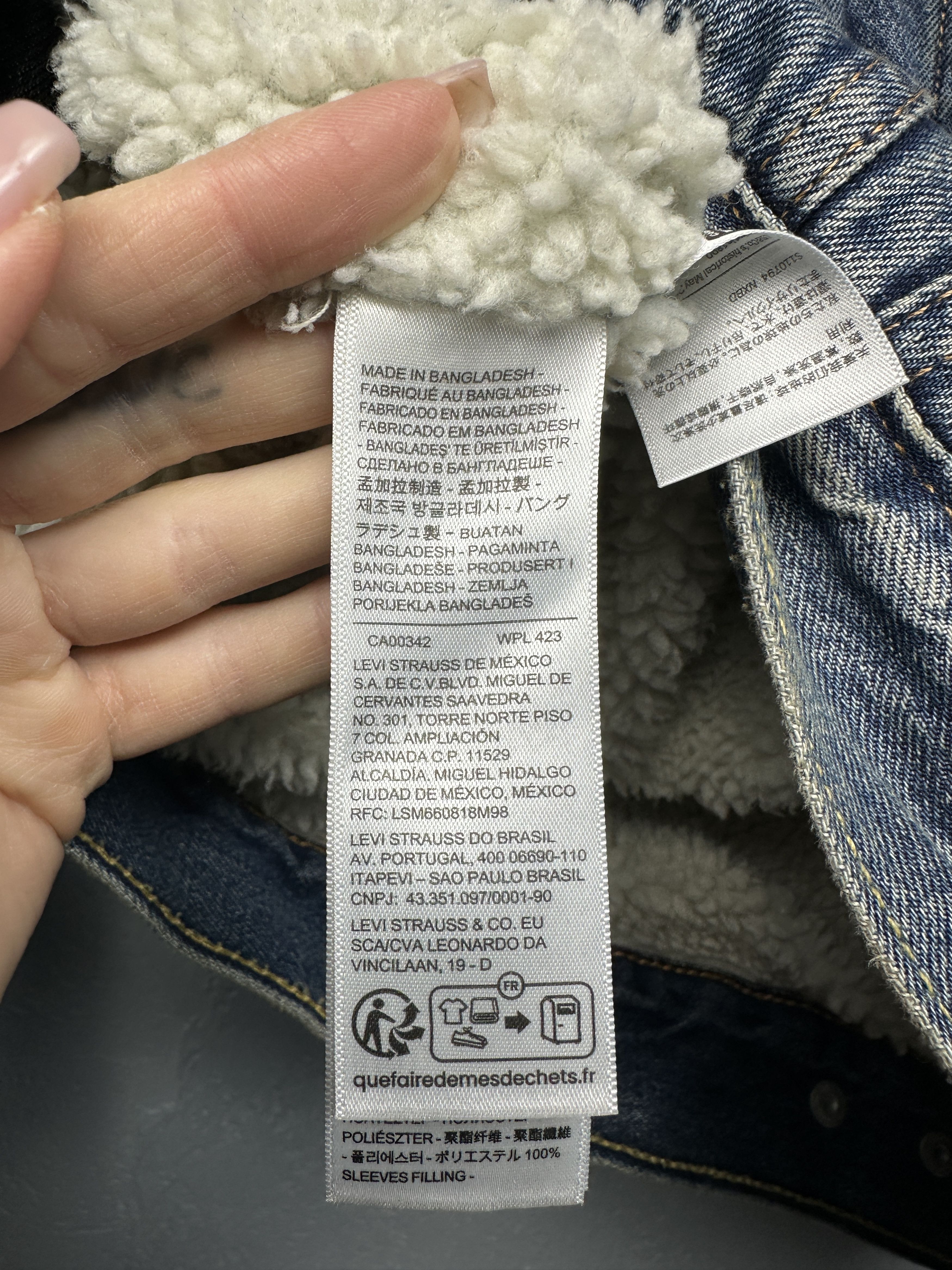 Levi's Levi's Premium Denim Mens Sherpa Jacket Size US S / EU 44-46 / 1 - 9 Thumbnail
