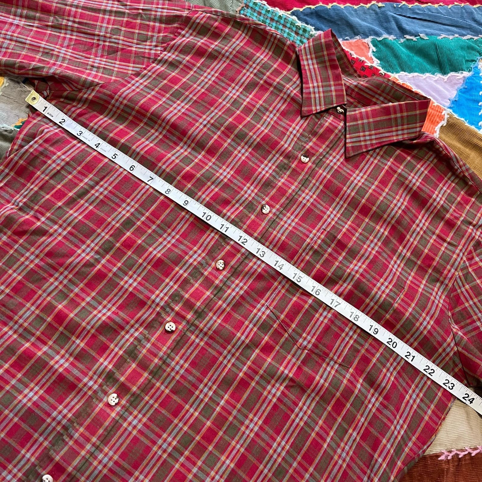 L.L. Bean LL Bean Red and Brown Plaid Longsleeve Button Up Large Size US L / EU 52-54 / 3 - 5 Thumbnail