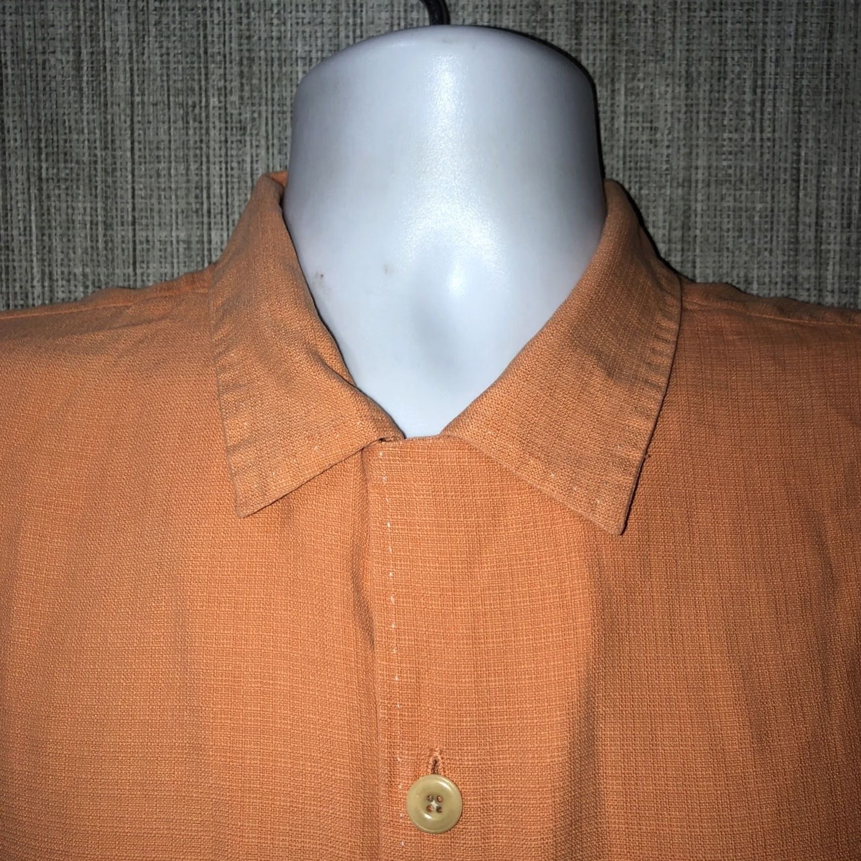 Nat Nast Nat Nast Silk Blend Orange Hawaiian Mens XL Shirt Short Sleeve Collared Button-Up Size US XL / EU 56 / 4 - 2 Thumbnail