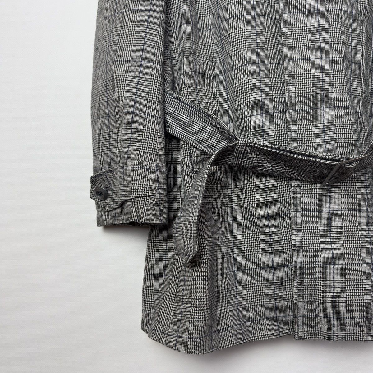 Yohji Yamamoto A.A.R by YOHJI YAMAMOTO D'URBAN Checked Belted Coat Jacket Size US L / EU 52-54 / 3 - 3 Thumbnail