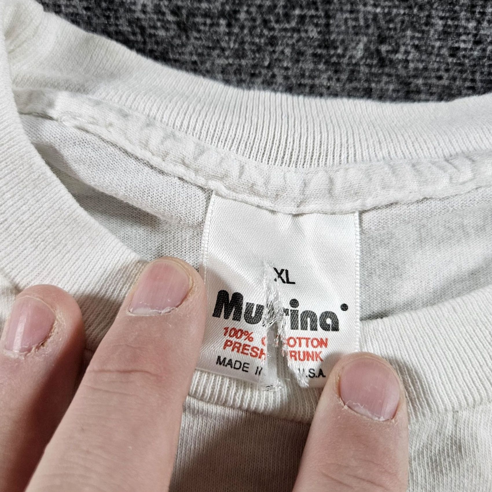 Vintage VINTAGE Murina Notre Dame Sucks Shirt Mens XL White Short Sleeve Graphic Print Crew Neck Cotton College Sports Funny 90s Mens Size US XL / EU 56 / 4 - 5 Thumbnail