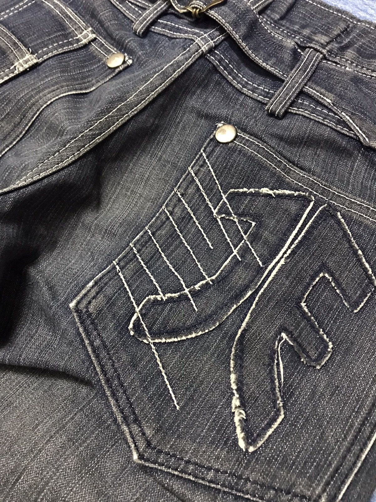 Japanese Brand 🔥🔥Jeans De Art Multipocket Denim Jeans Very Rare Size US 33 - 12 Thumbnail