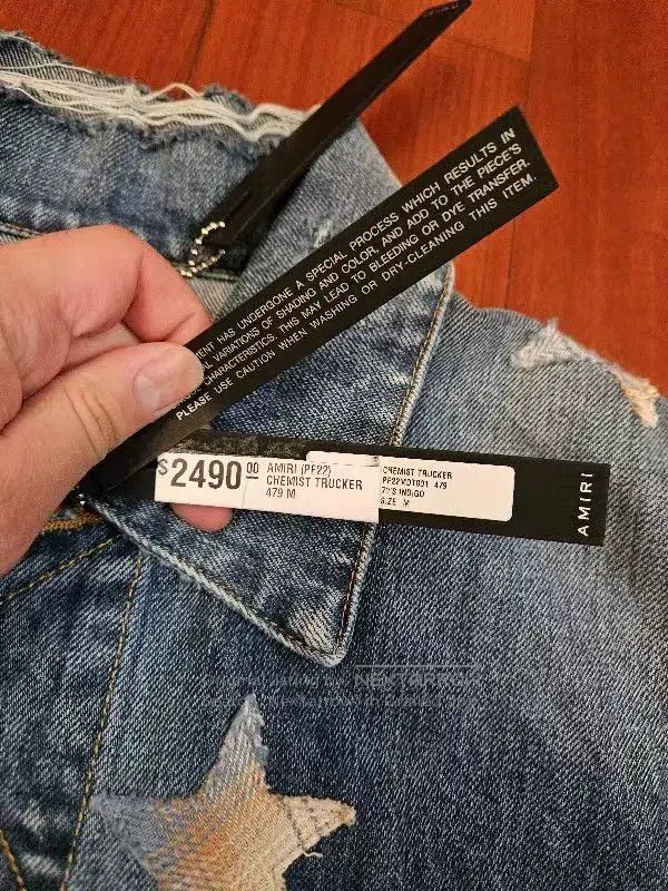 Amiri Amiri Classic Star Joint Denim Jacket Size M Size US M / EU 48-50 / 2 - 6 Thumbnail