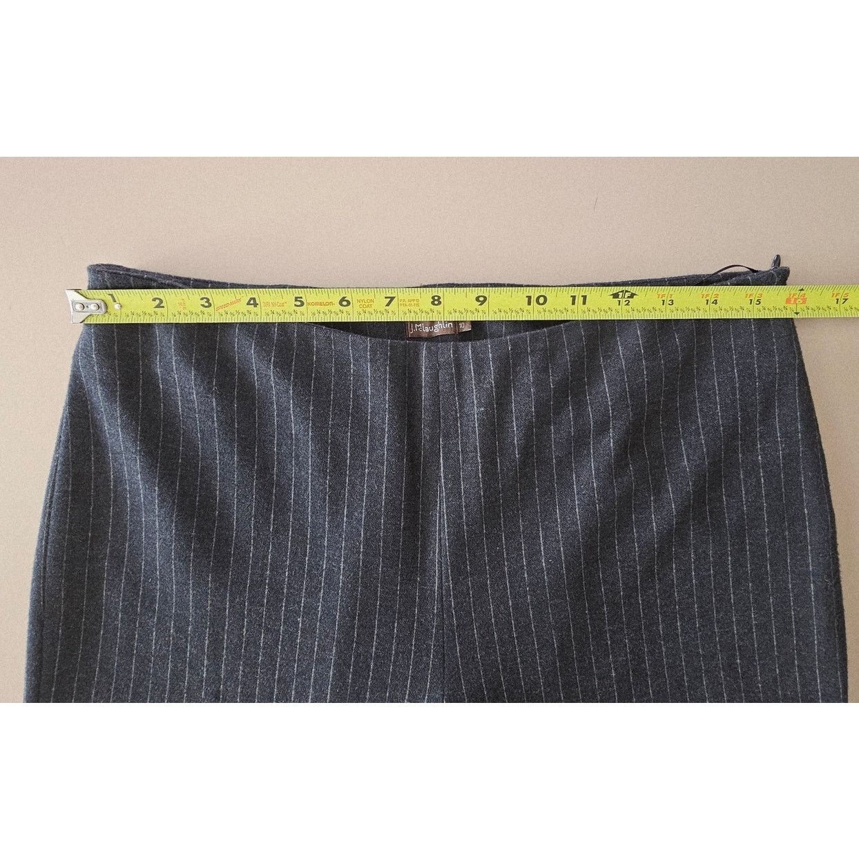 J.McLaughlin J. Mclaughlin Wool Cotton Wide Leg Carter Pants 10 Size 32" / US 10 / IT 46 - 3 Thumbnail