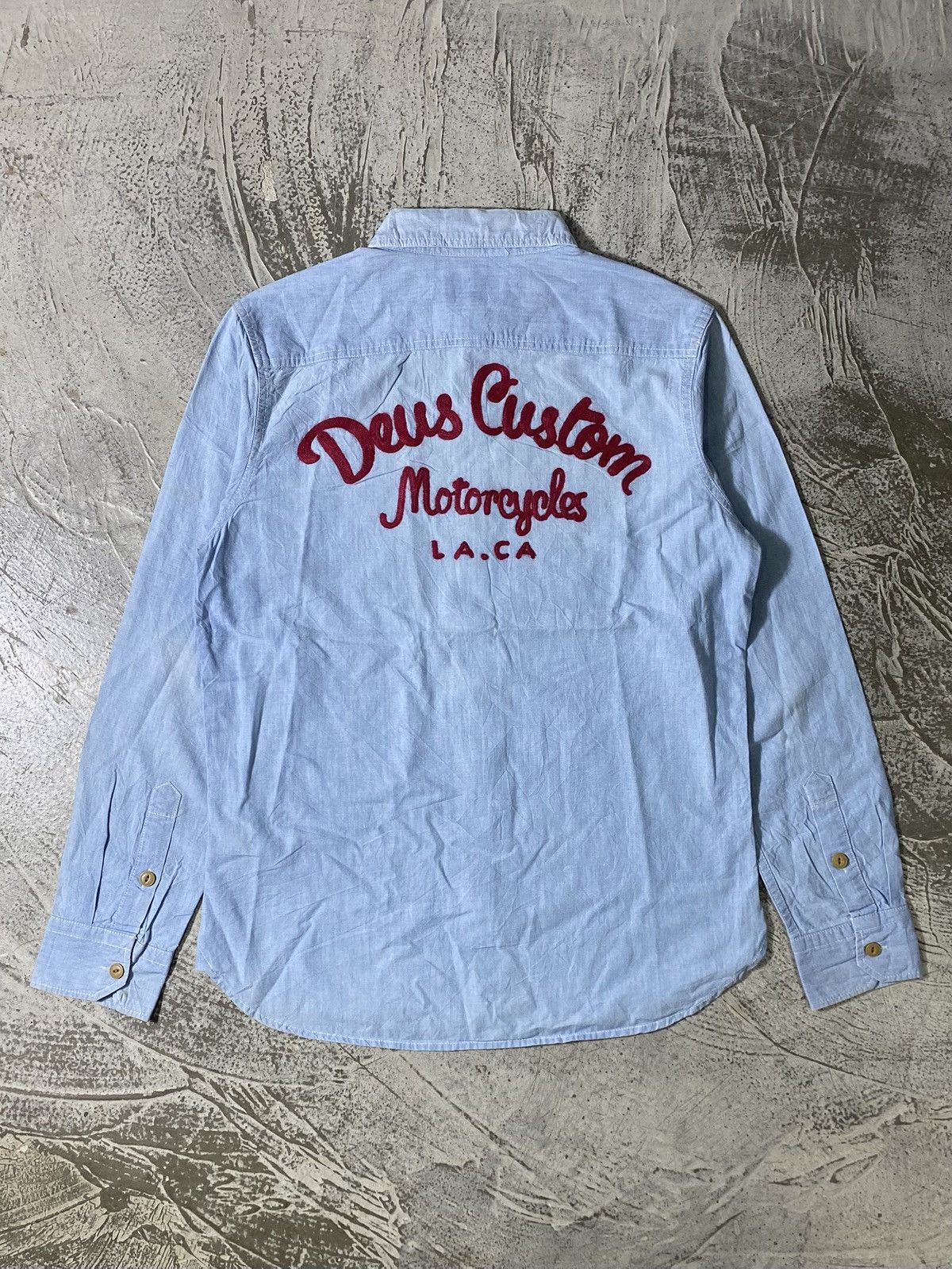 Deus Ex Machina Deus Ex Machina Service LS Chambray Shirt Size US M / EU 48-50 / 2 - 2 Thumbnail