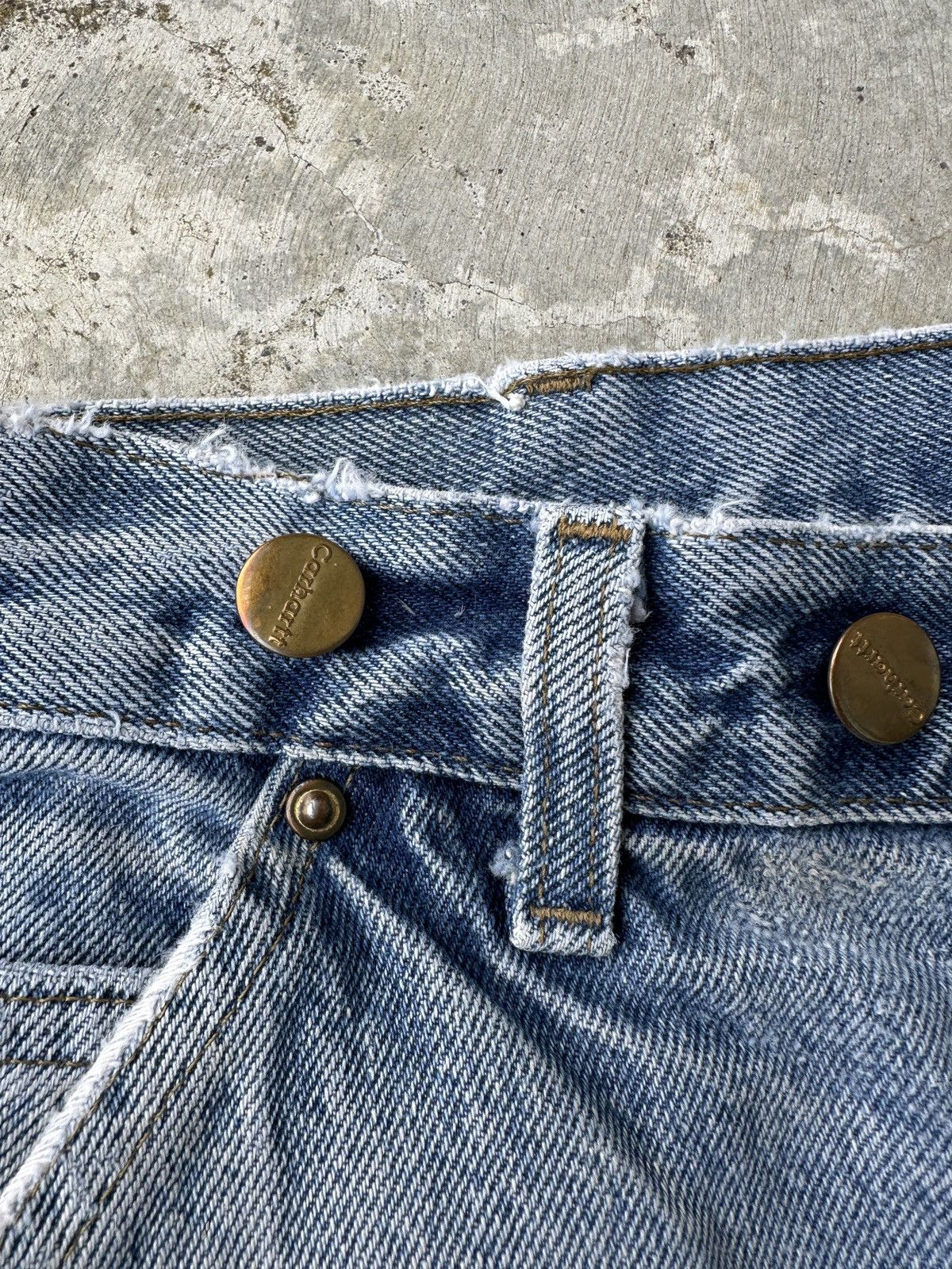 Carhartt Trashed Stonewash Doubleknee Dungaree Carpenter work pant Size US 42 / EU 58 - 5 Thumbnail