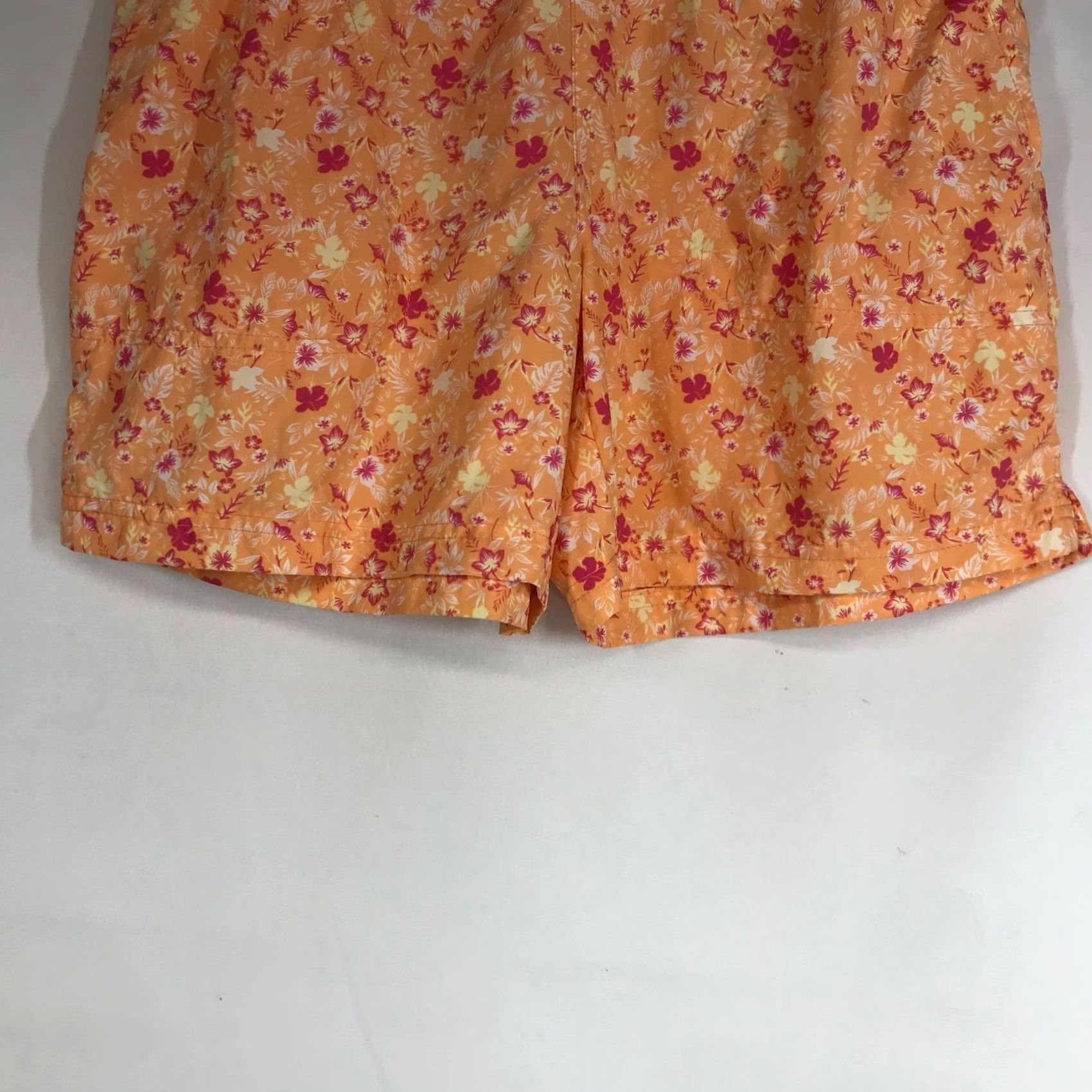 Vintage Columbia Women's Orange Floral Print Athletic Shorts S Regular Size 28" / US 6 / IT 42 - 3 Thumbnail