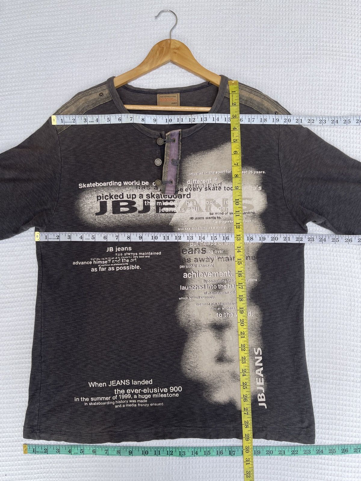 If Six Was Nine LastDrop🔥Vtg Jabez Homme Neo Half Zipper Long Sleeve T-Shirt Size US XL / EU 56 / 4 - 13 Thumbnail