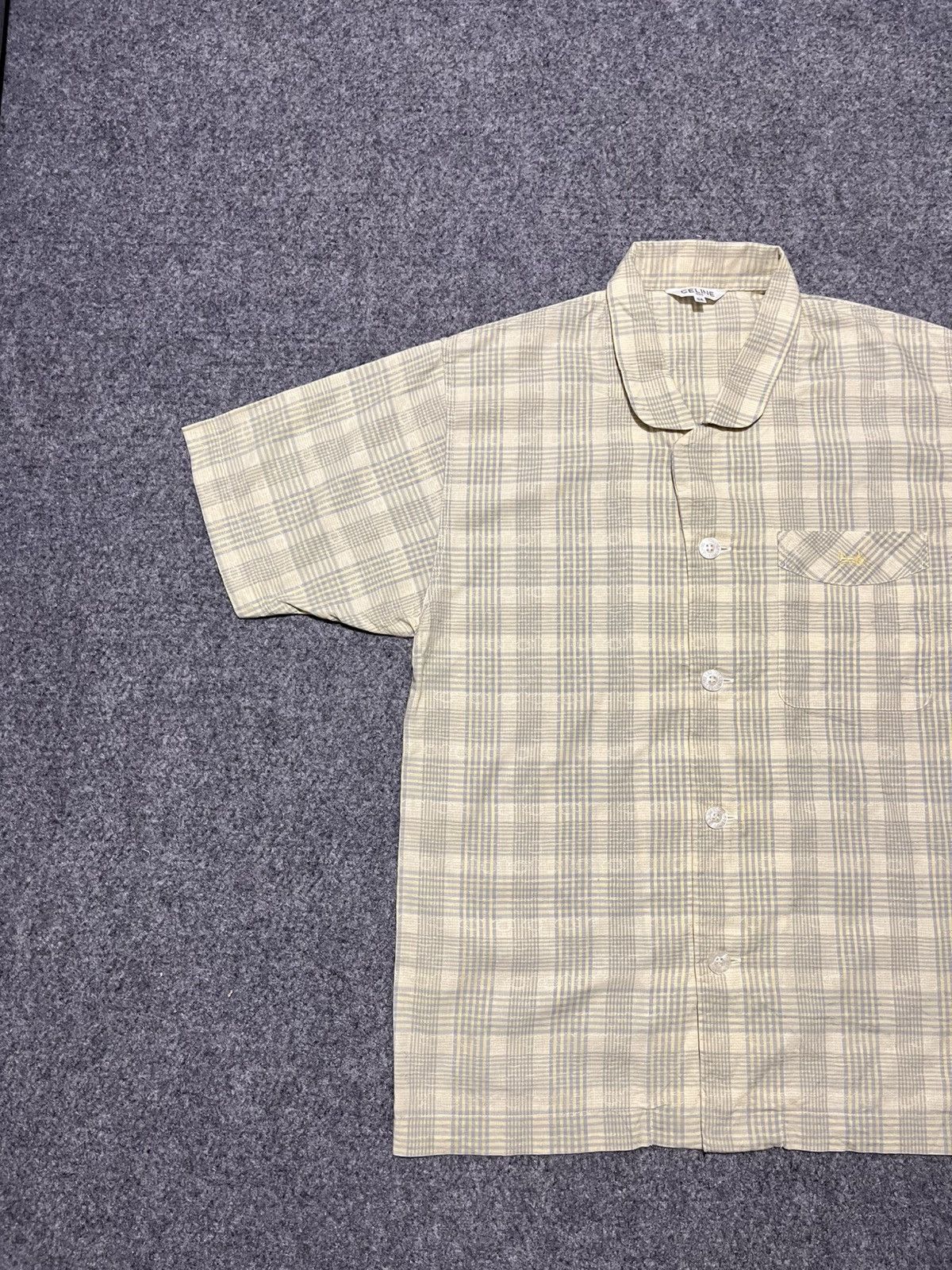 Celine × Vintage Vintage Rare Celine Short Shirt Size US M / EU 48-50 / 2 - 2 Thumbnail