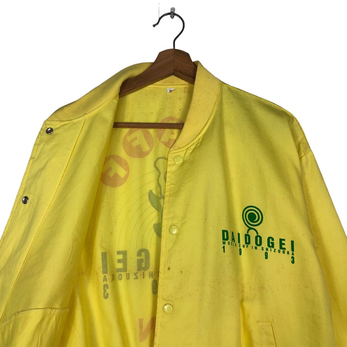 Japanese Brand 🔥Vintage Bomber Jacket Satin Daidogei 1993 World Cup Kirin Size US M / EU 48-50 / 2 - 12 Thumbnail