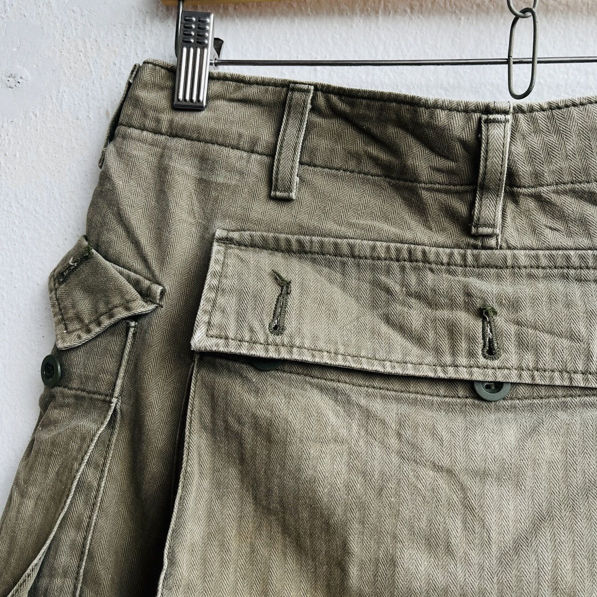 Schott × Travis Scott Faded Olive Green Schott Utilitu Military Pants Size US 30 / EU 46 - 11 Thumbnail