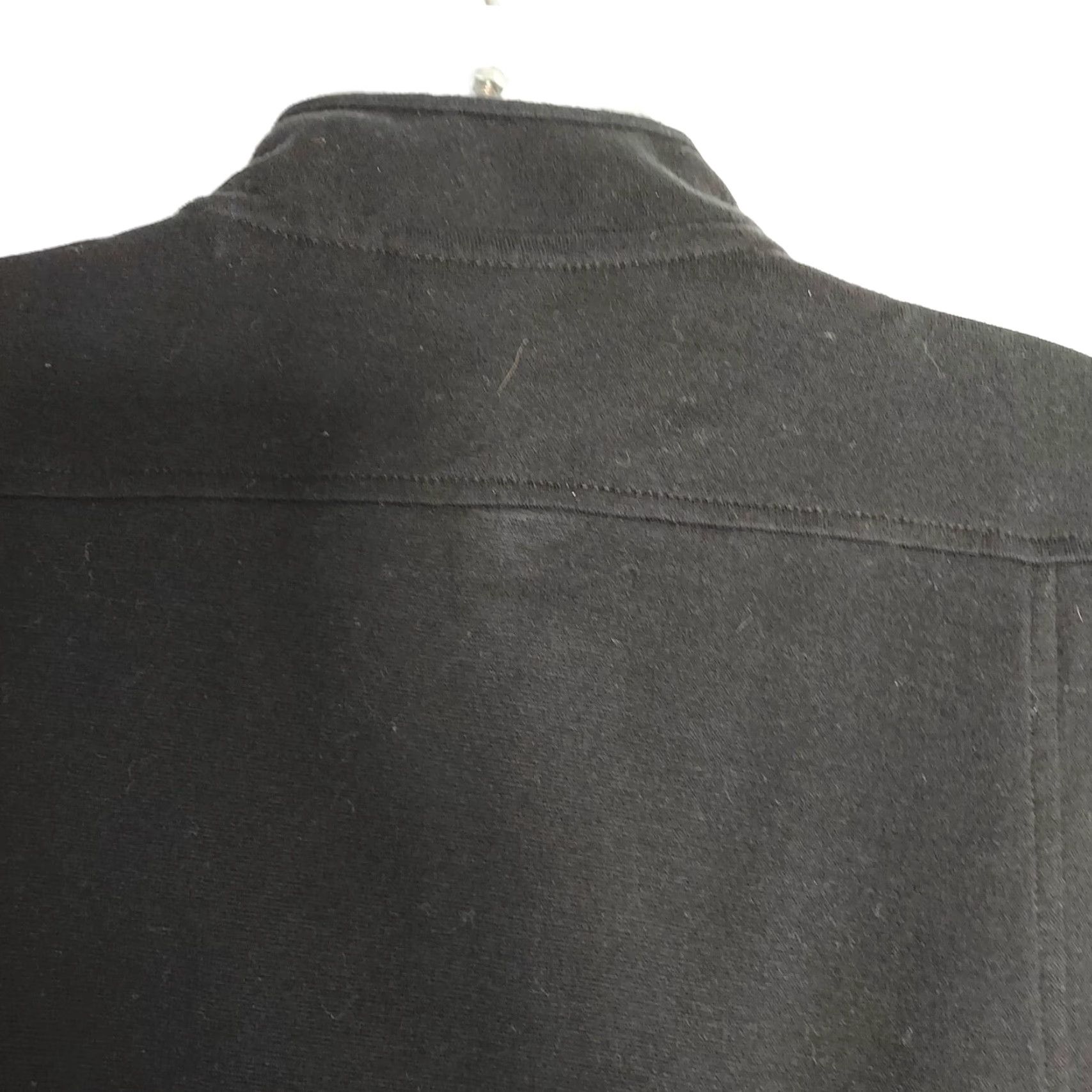 Croft & Barrow Croft & Barrow Herringbone Vest Women's Large Black Full Zip Quilted Vest Regular Fit Size L / US 10 / IT 46 - 6 Thumbnail