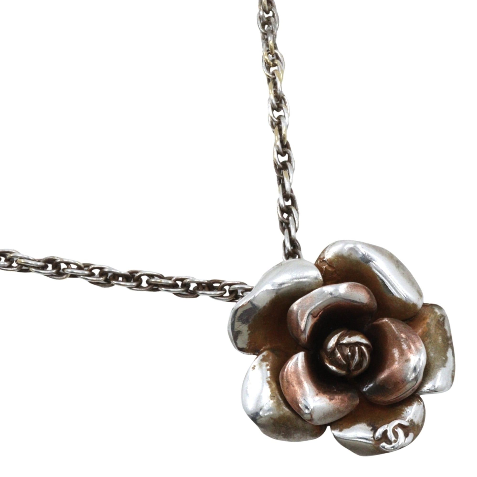 Chanel Chanel Camellia Necklace, Coco Mark, Gold Plated, 1999, 99P, Flower Design, Approx. 29.2g, Women's. Size ONE SIZE - 1 Thumbnail