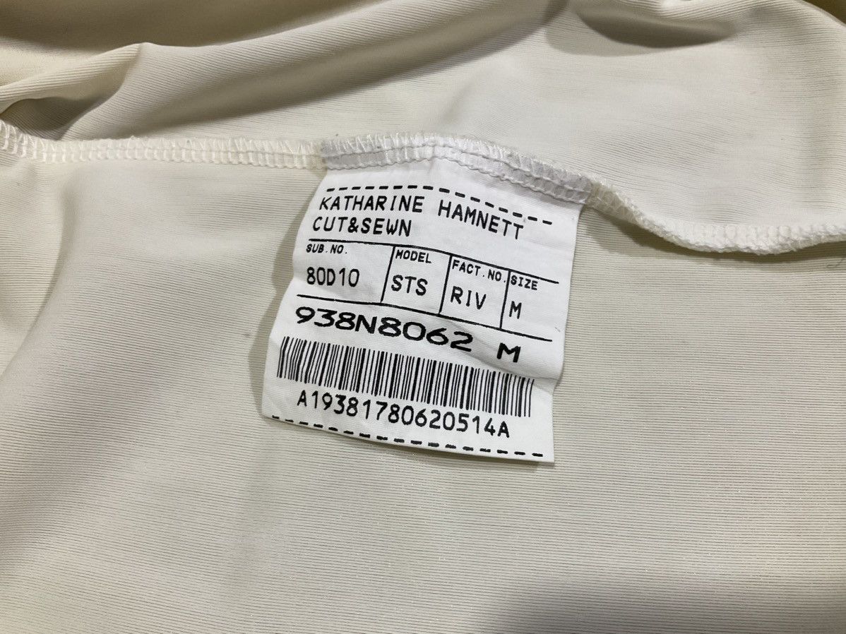 If Six Was Nine × Japanese Brand × Katharine Hamnett London 🔥Rare Vintage Katharine Hamnett Shirt Save Our Climate Size US M / EU 48-50 / 2 - 4 Thumbnail