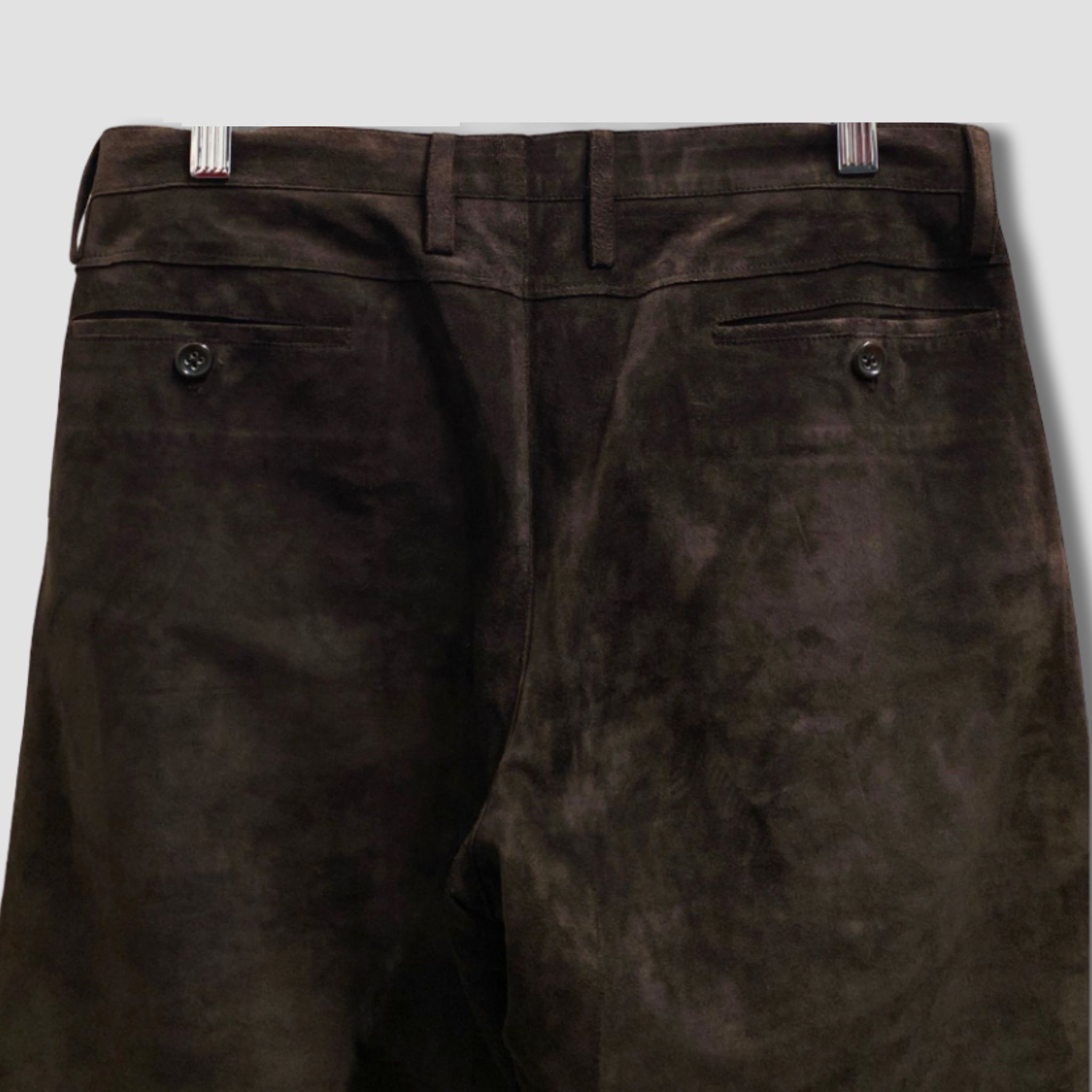 Jil Sander JIL SANDER Dark Brown Suede Leather Pants Size US 32 / EU 48 - 7 Thumbnail