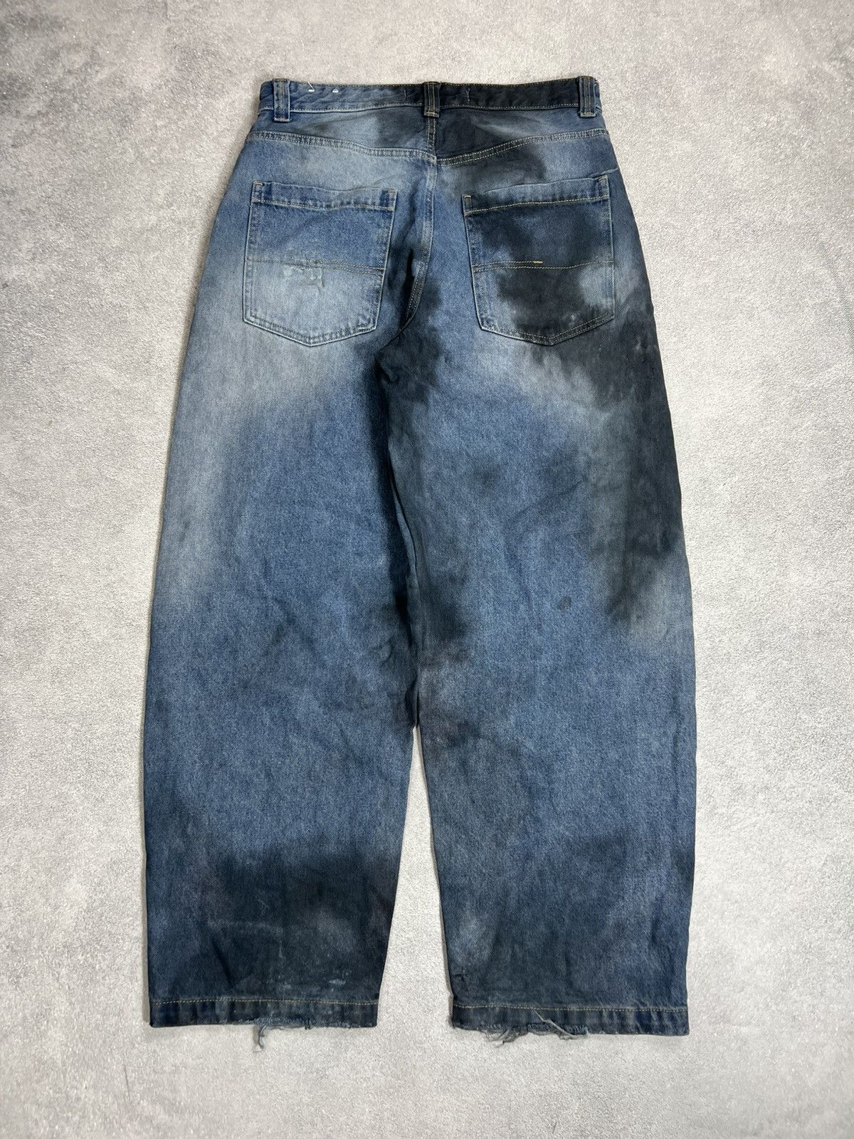 Japanese Brand vtg if6was9 type baggy distressed balenci type jeans 90s Size US 31 - 7 Thumbnail