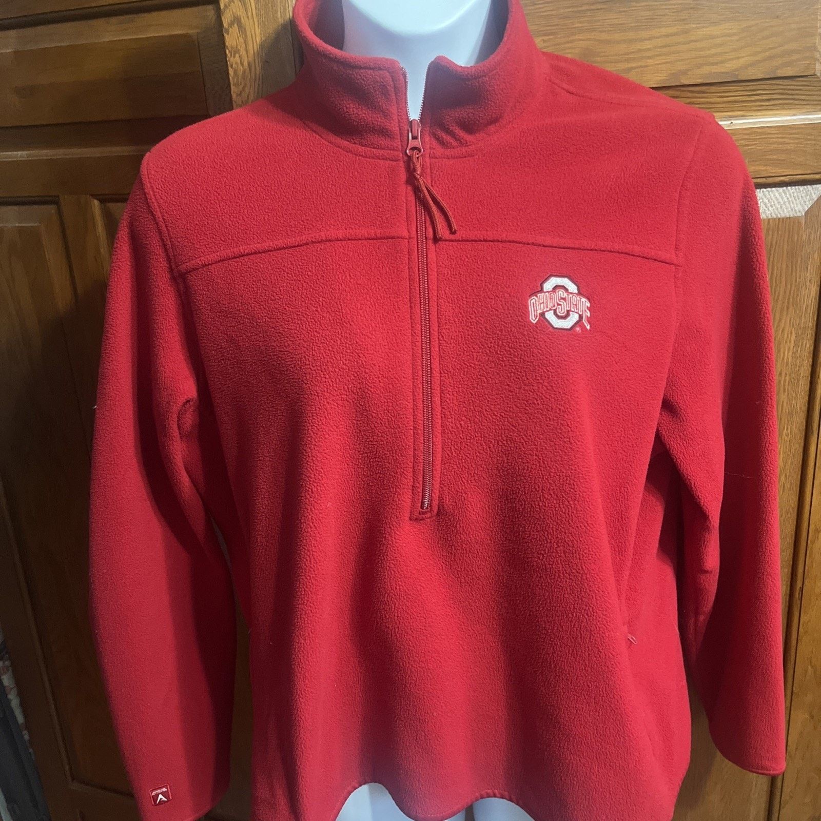 Antigua Antigua Ohio State Buckeyes Jacket XL Red Fleece Pullover Size US XL / EU 56 / 4 - 1 Thumbnail