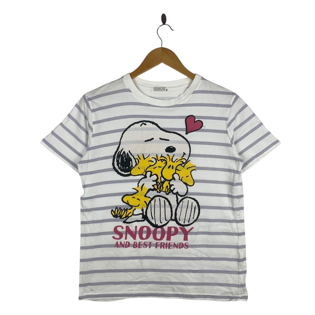 Peanuts PEANUTS SNOOPY and Best Friends Striped Tee Shirt Size M / US 6-8 / IT 42-44 - 1 Thumbnail