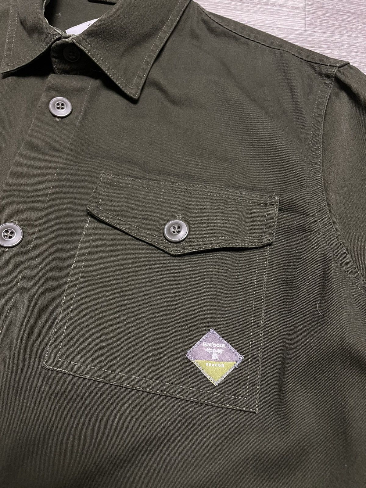 Barbour BARBOUR Beacon Forest Green Twill Overshirt Jacket Size US M / EU 48-50 / 2 - 8 Thumbnail