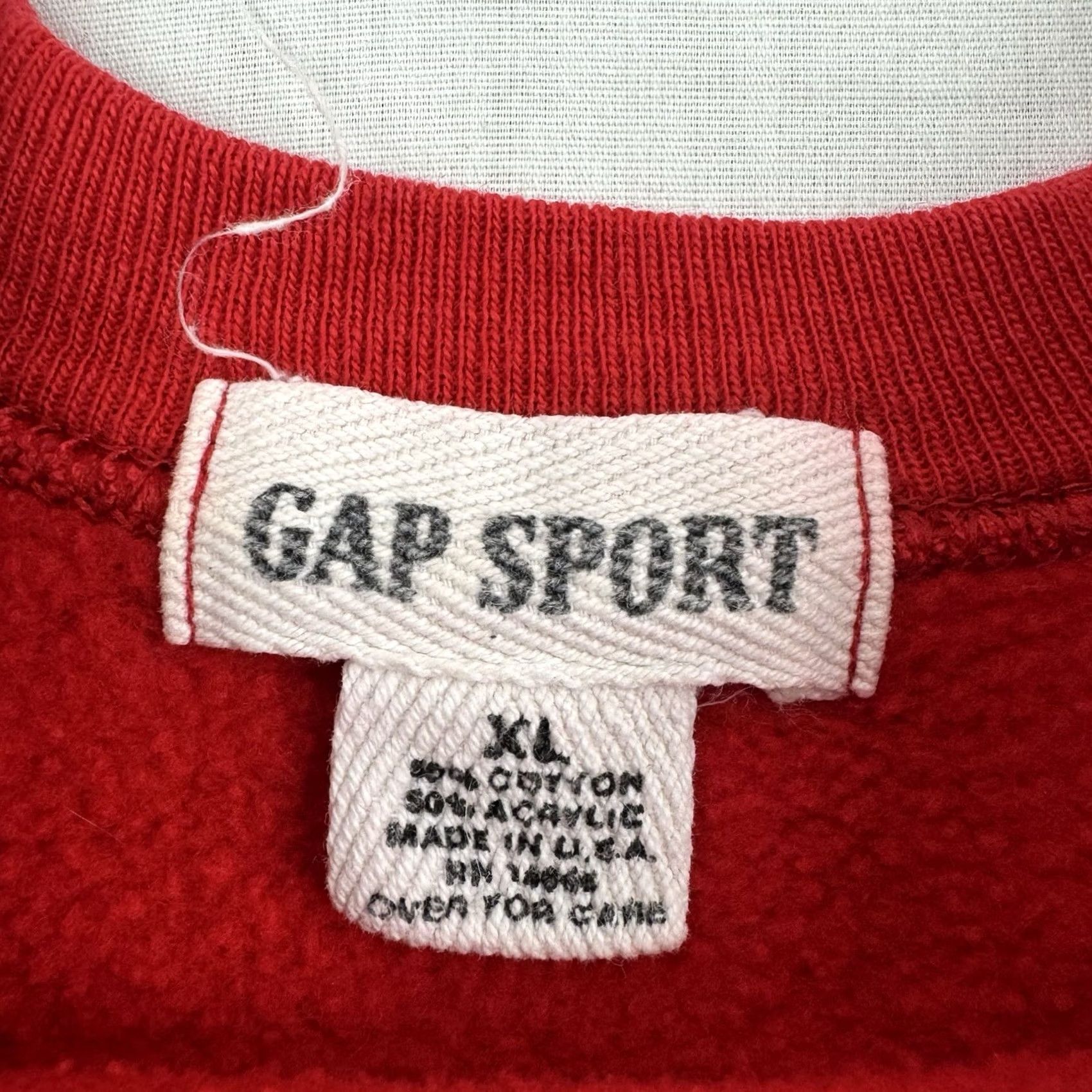 Gap VINTAGE Gap Sweatshirt Womens XL Crew Neck Red 80s Hipster Raglan Pullover USA Activewear Mens Girls Womens Size XL / US 12-14 / IT 48-50 - 2 Thumbnail