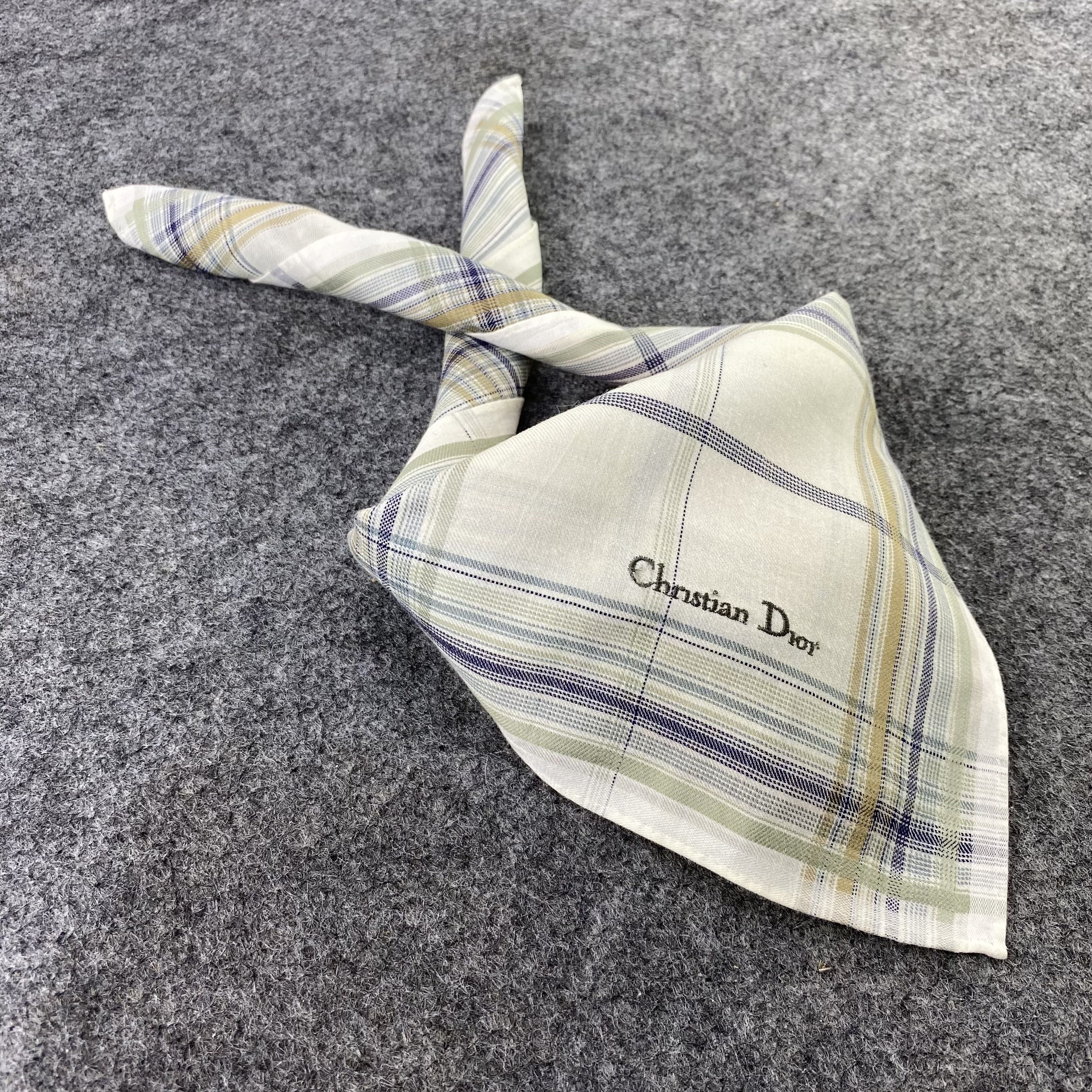 Christian Dior Monsieur × Vintage Christian Dior Handkerchief / Bandana / Neckerchief-B610 Size ONE SIZE - 2 Thumbnail