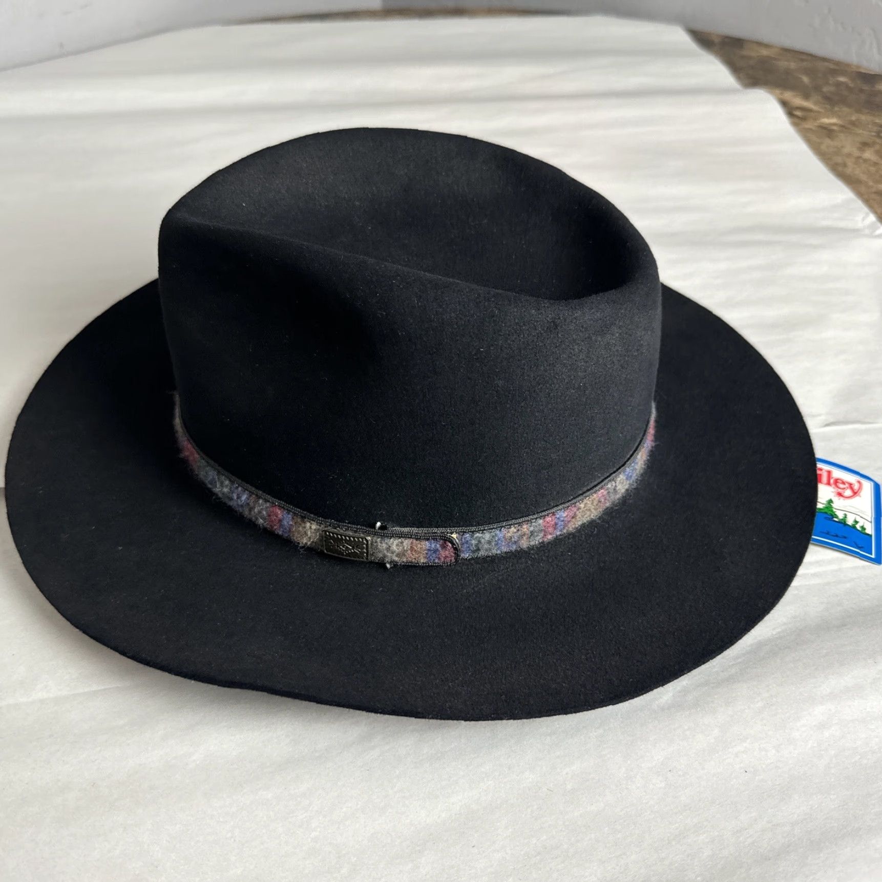 Bailey 44 Bailey Wind River Shasta Black Mens Hat 7 1/2 Cowboy Hat Mens Size 7 1/2 Black Bailey Wind River Shasta Cowboys Size ONE SIZE - 4 Thumbnail