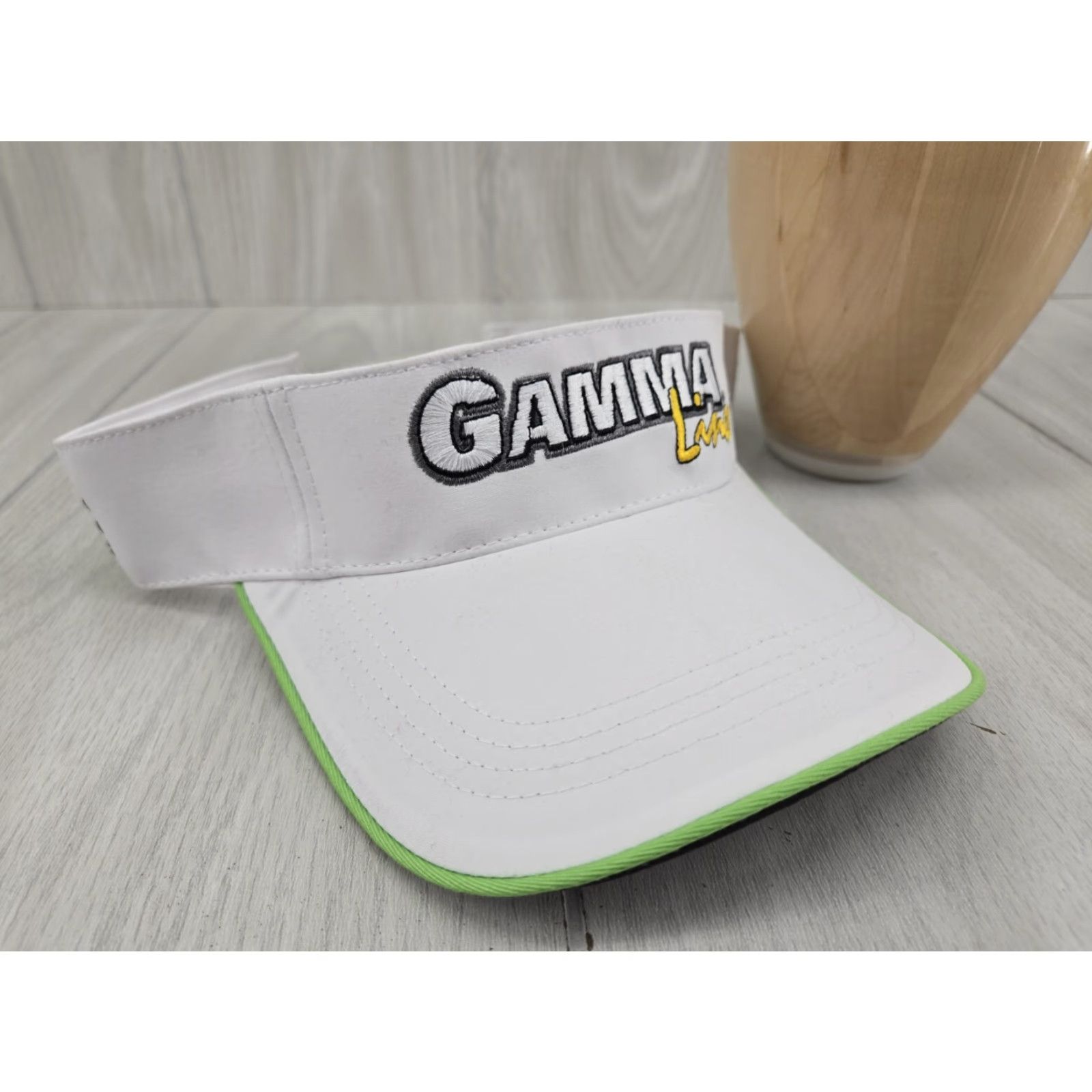 Vintage Gamma Lines Edge Visor Hat White Size ONE SIZE - 2 Thumbnail