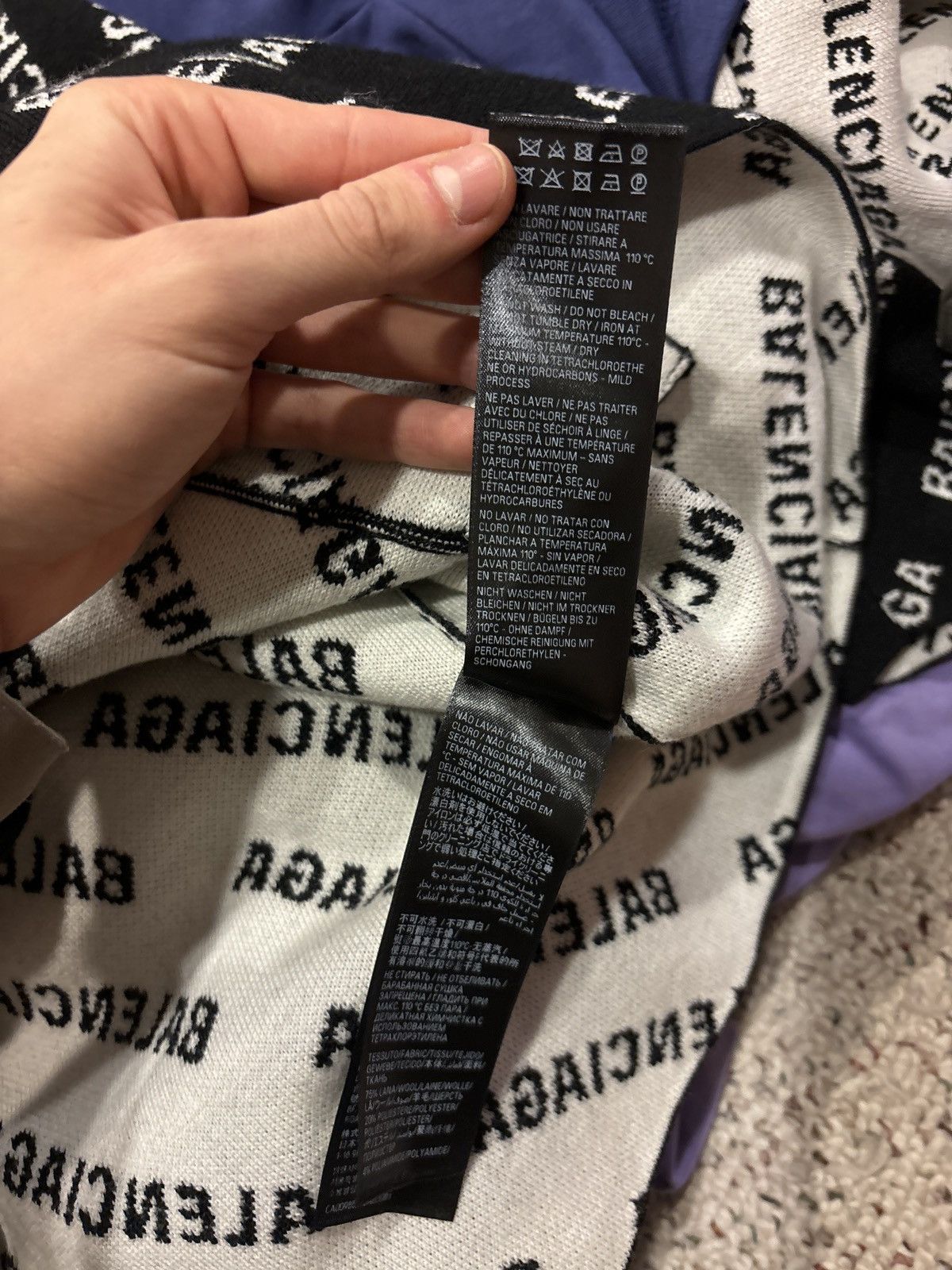 Balenciaga Balenciaga Black All Over Wool Caridgans Size US XL / EU 56 / 4 - 3 Thumbnail