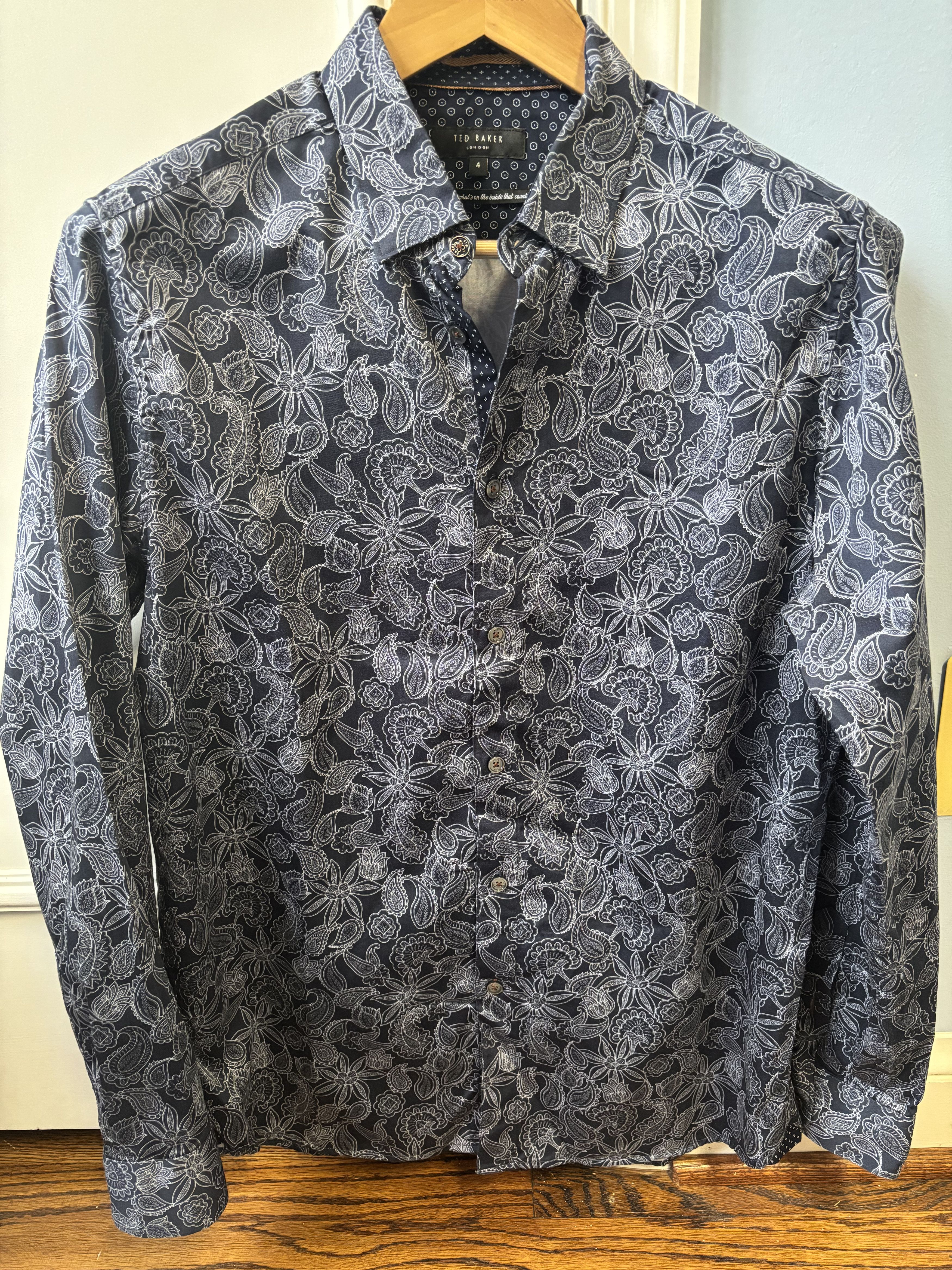 Ted Baker Ted Baker Printed Shirt Size US M / EU 48-50 / 2 - 1 Thumbnail