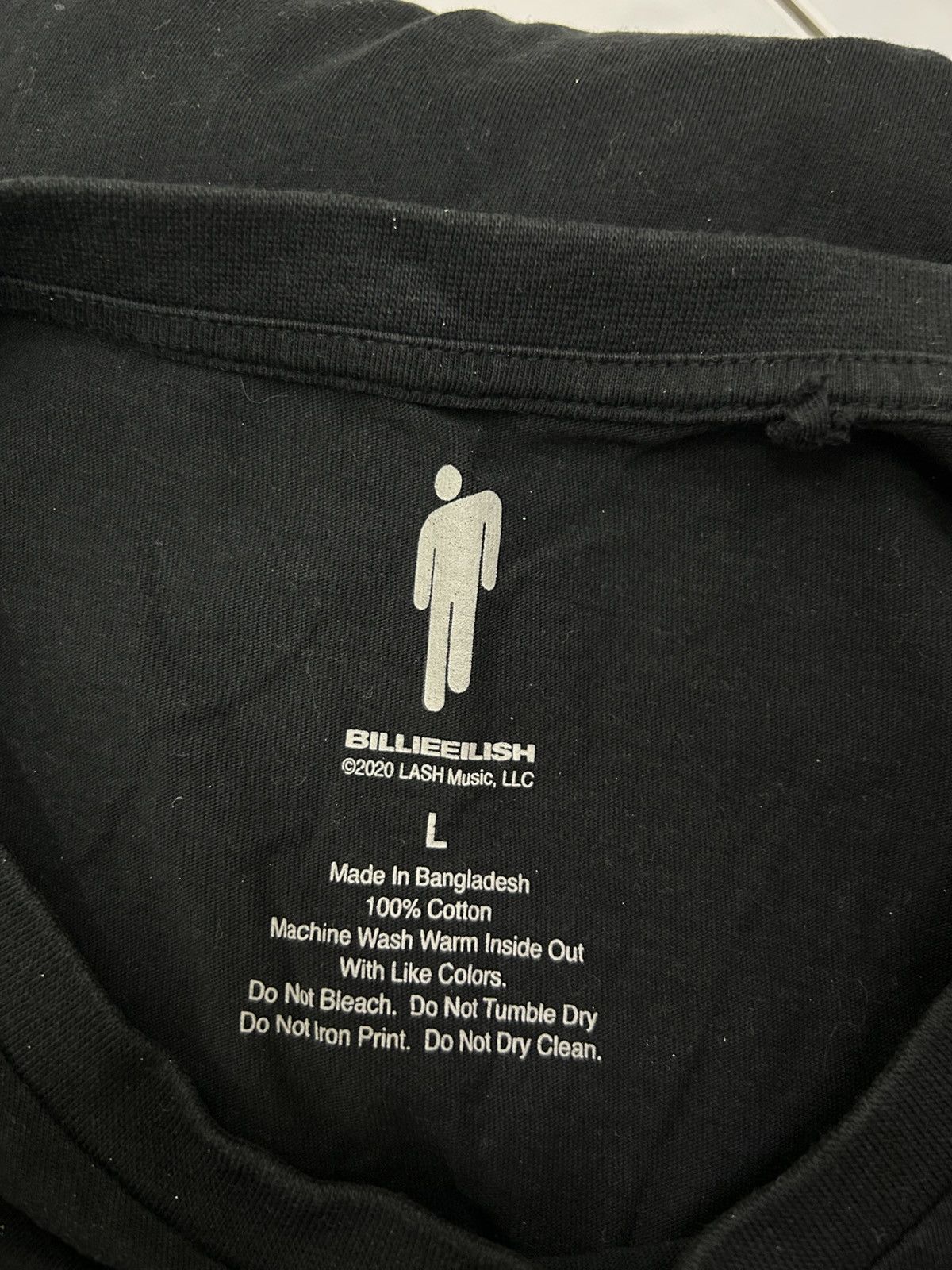 Band Tees Billie Eilish Lash Music Long Sleeve Tee Size US L / EU 52-54 / 3 - 5 Thumbnail