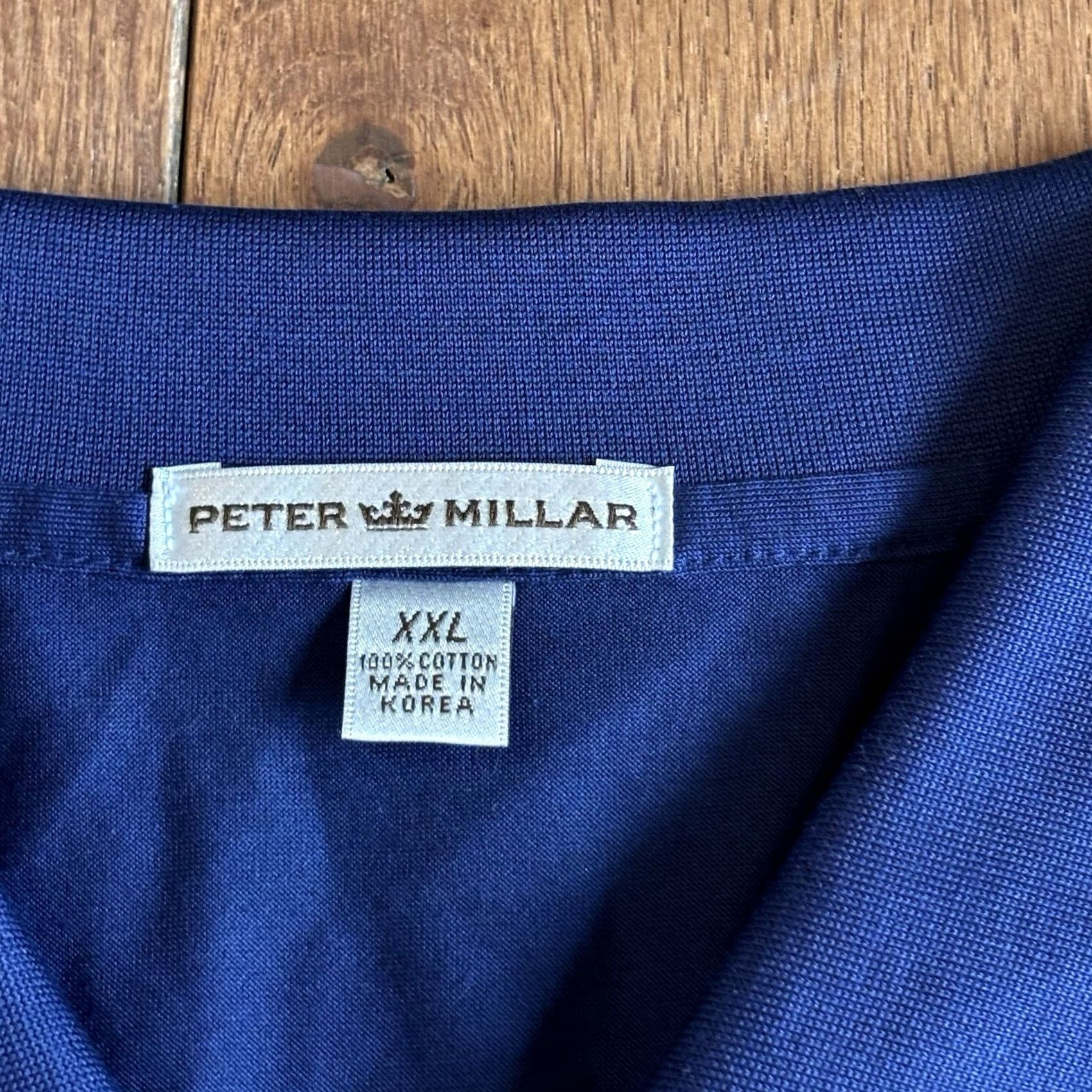 Peter Millar Peter Millar Polo Shirt Golf Patriot Navy Mens XXL Cotton NWT MC00K01 Size US XXL / EU 58 / 5 - 5 Thumbnail