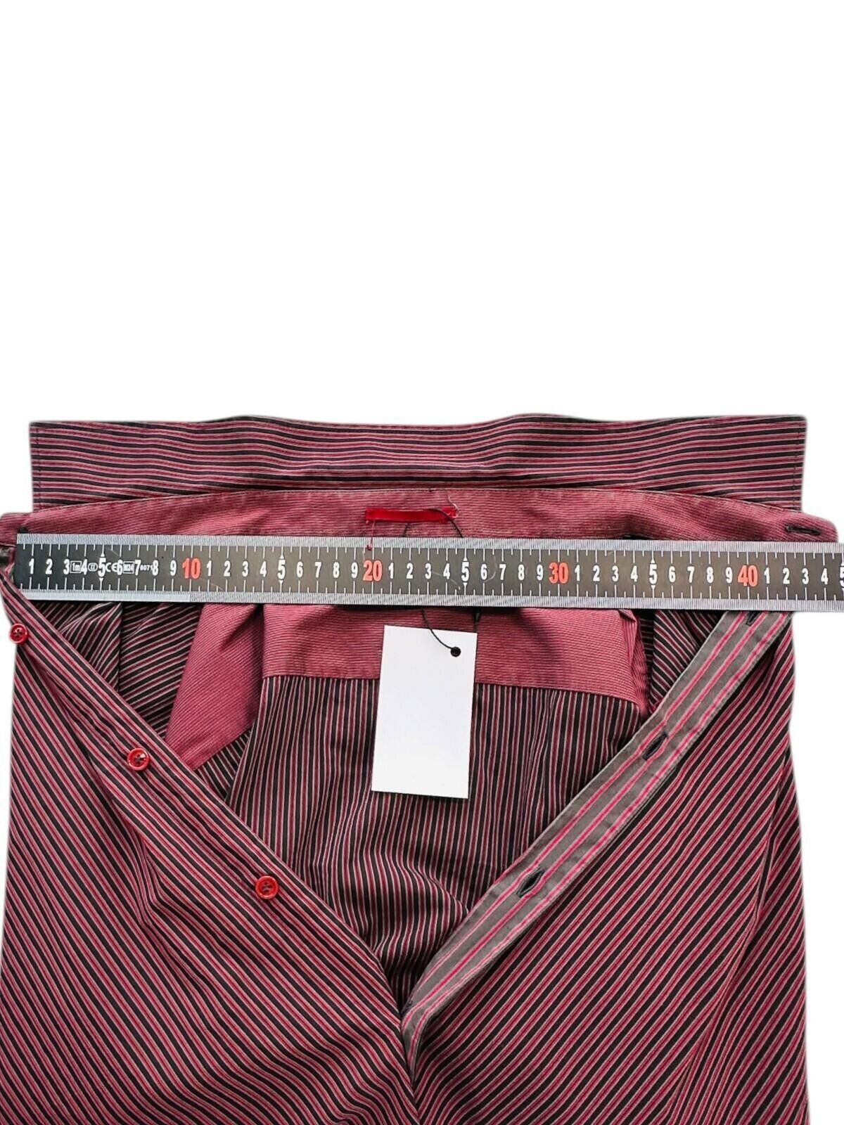 Ted Baker Ted Baker 6 Shirt Men's UK Size 2XL Red Black Stripe Size 48R - 12 Thumbnail