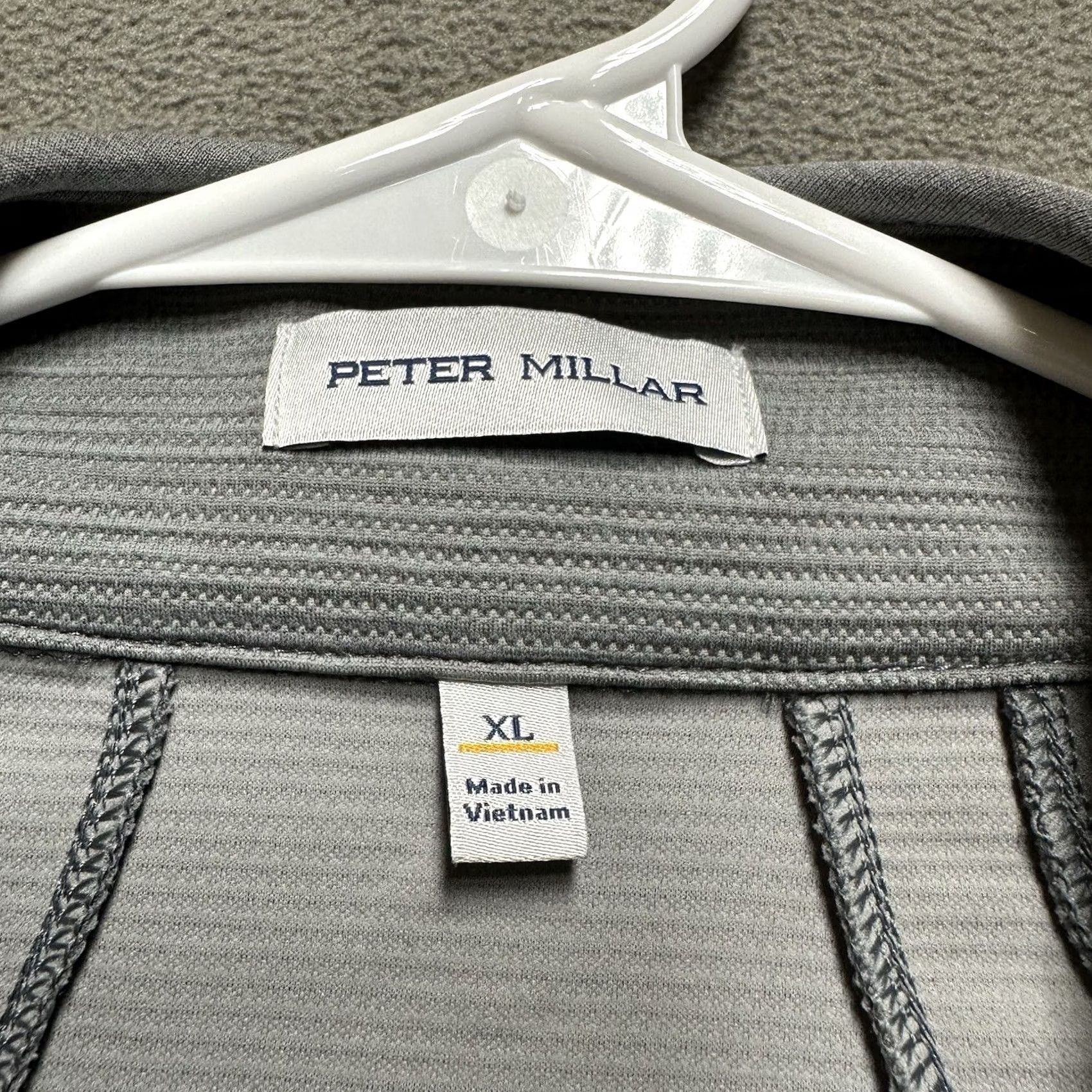 Peter Millar Peter Millar Vista Hybrid Vest XL Gray Full Zip Logo Pockets Golf Mens Size US XL / EU 56 / 4 - 5 Thumbnail