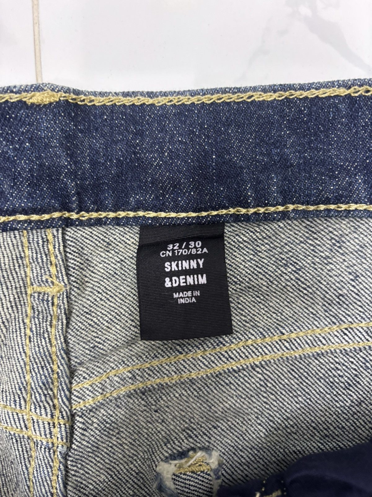 Japanese Brand × Jean × Undercover VINTAGE &DENIM SKINNY DISTRESSED DENIM JEANS Size US 32 / EU 48 - 9 Thumbnail
