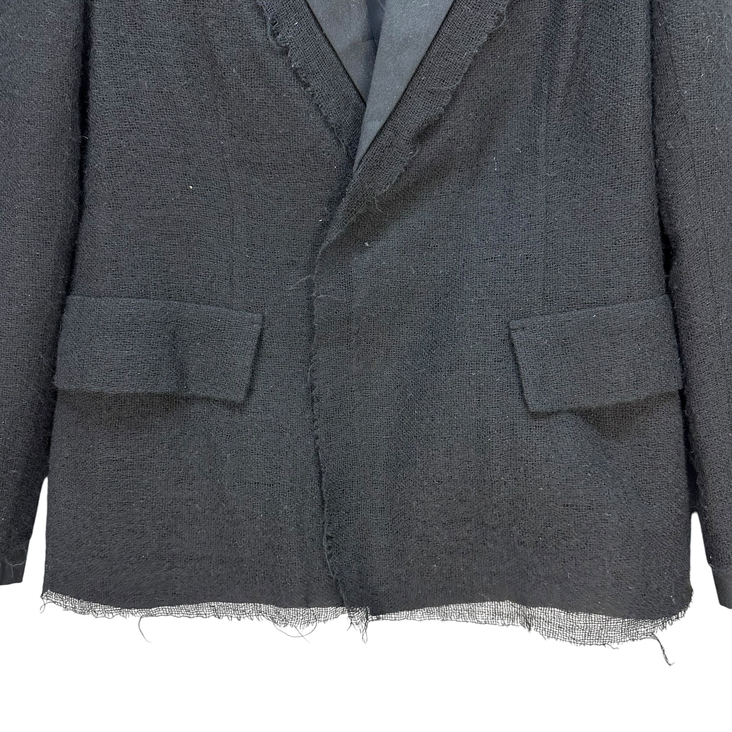Yohji Yamamoto AW04 YOHJI YAMAMOTO Raw-Edge Deconstructed Jacket #A80-1942 Size S / US 4 / IT 40 - 4 Thumbnail