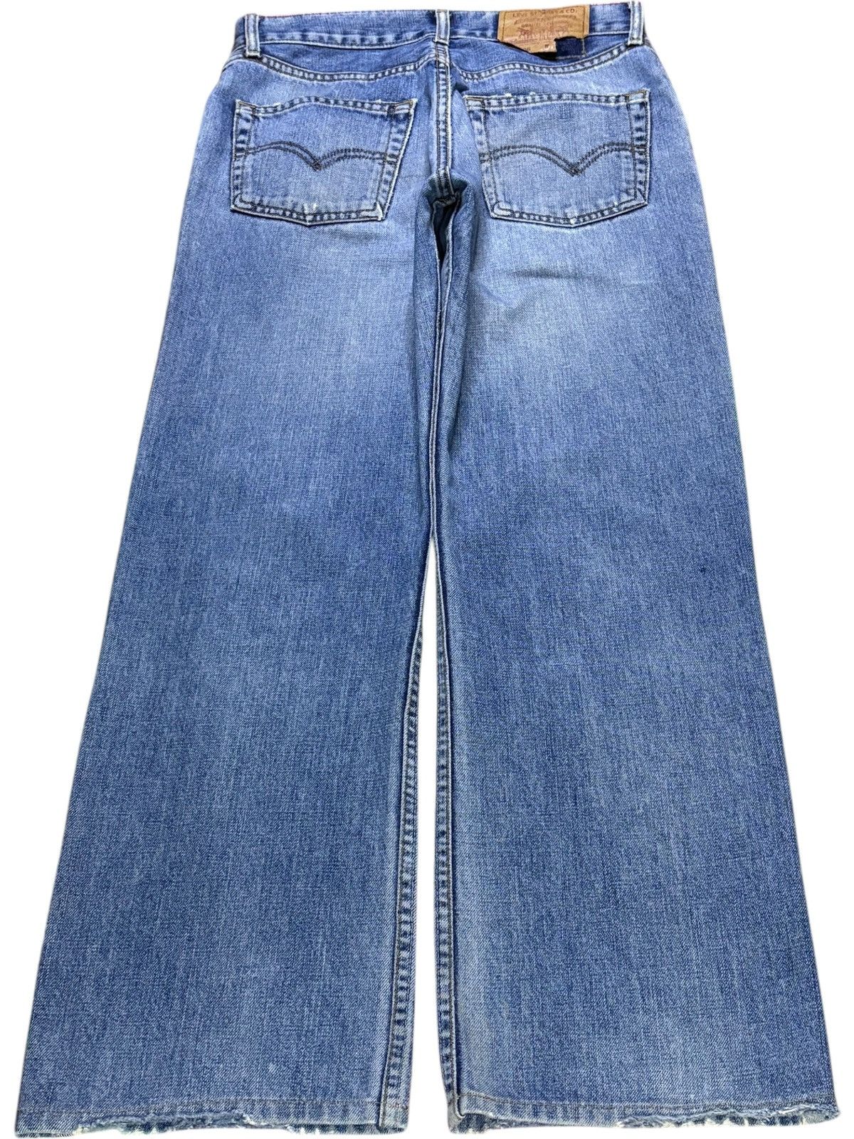 Levi's Vintage 90s Levis 506 Blue Wash Loose Baggy Jeans Size US 29 - 2 Thumbnail