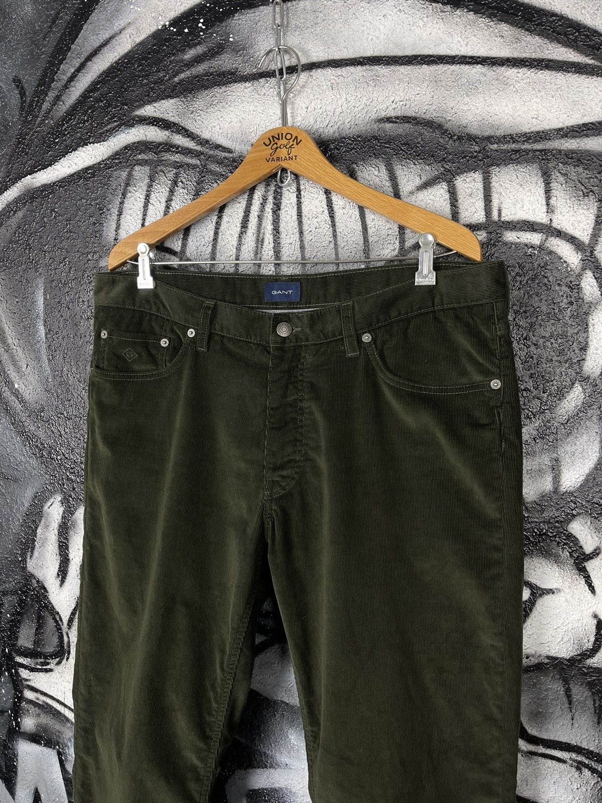 Gant Gant Corduroy Dark Green Pants Men’s Size 36/30 Size US 36 / EU 52 - 4 Thumbnail