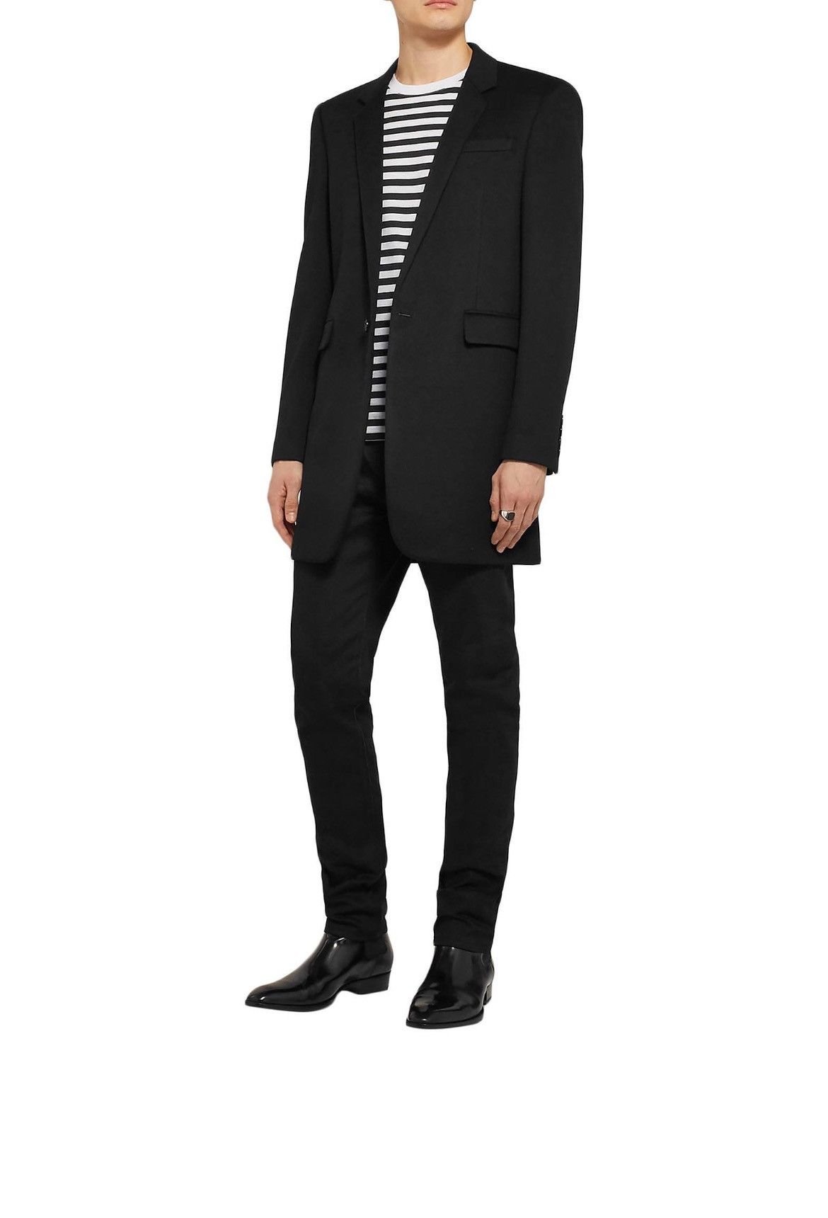 Saint Laurent Paris Single-Breasted Wool Cashmere Coat Size US L / EU 52-54 / 3 - 14 Thumbnail