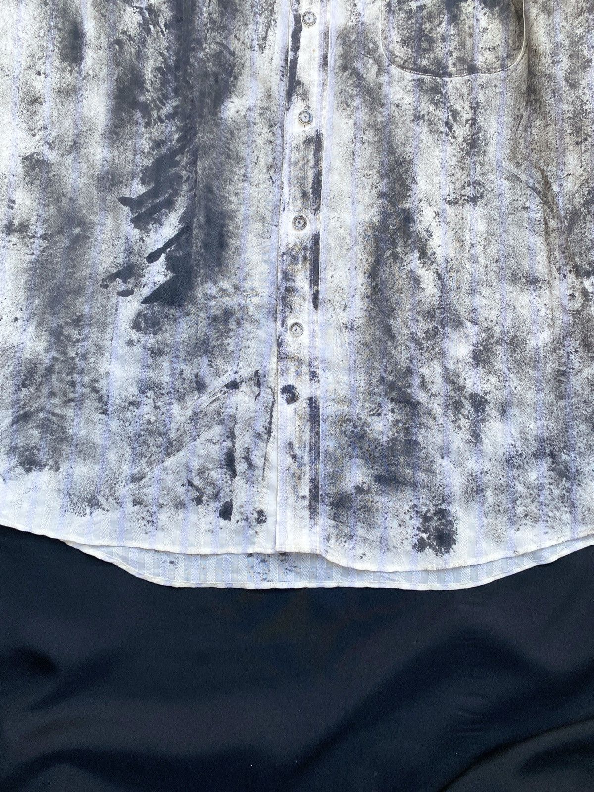 Balenciaga Vintage Balenciaga Trompe l’oeil Painted Button Shirt Size US L / EU 52-54 / 3 - 4 Thumbnail