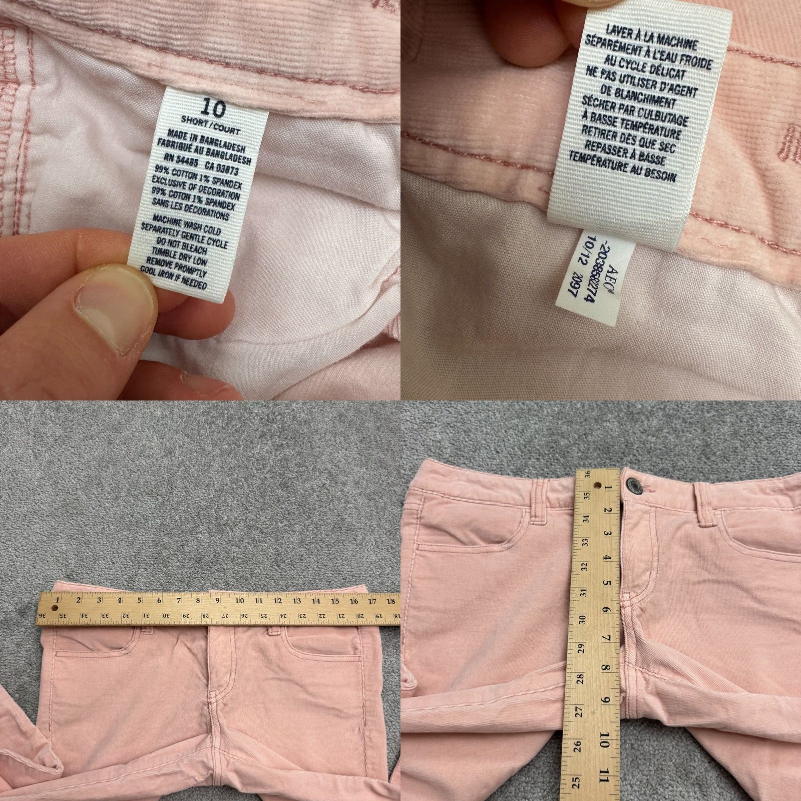 American Eagle Outfitters American Eagle Outfitters Corduroy Jegging Slim Fit Pants 10S Pink Womens Regular 28in Inseam Jumper? Size 32" / US 10 / IT 46 - 8 Thumbnail
